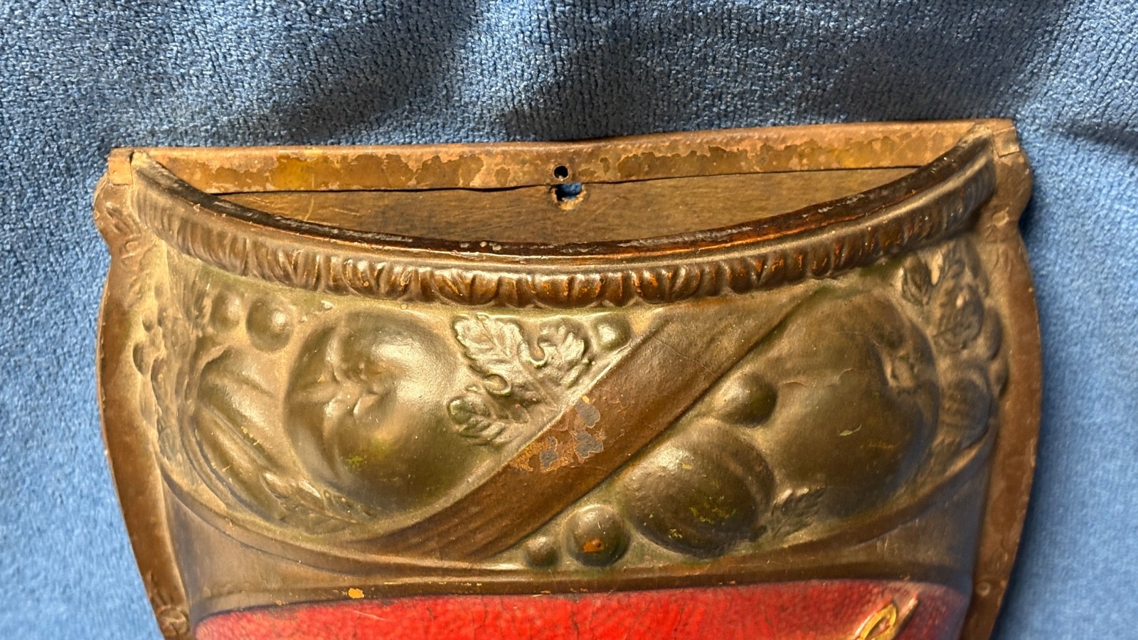 Coca Cola Original Wall Pocket Sconce Scarce Coke c.1925 Advertising Wall Sign