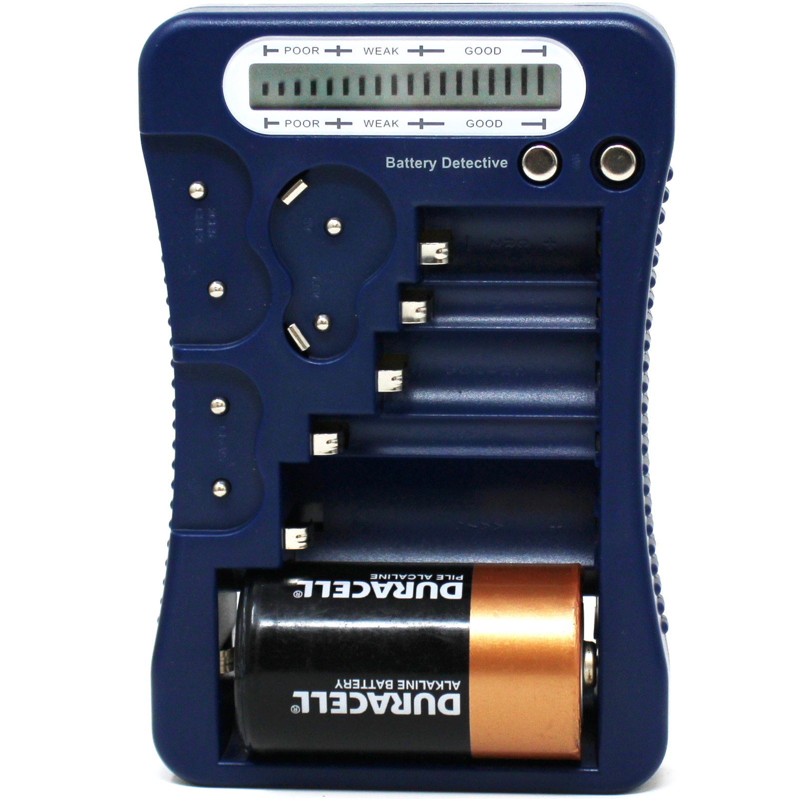 **BRAND NEW** 12-Type Battery Tester-Blue, LCD Display, for Household Batteries
