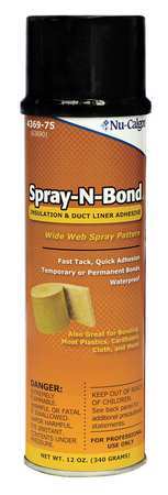 NU-CALGON 4369-75 Spray Adhesive,12 fl oz,Aerosol Can 3CFP5