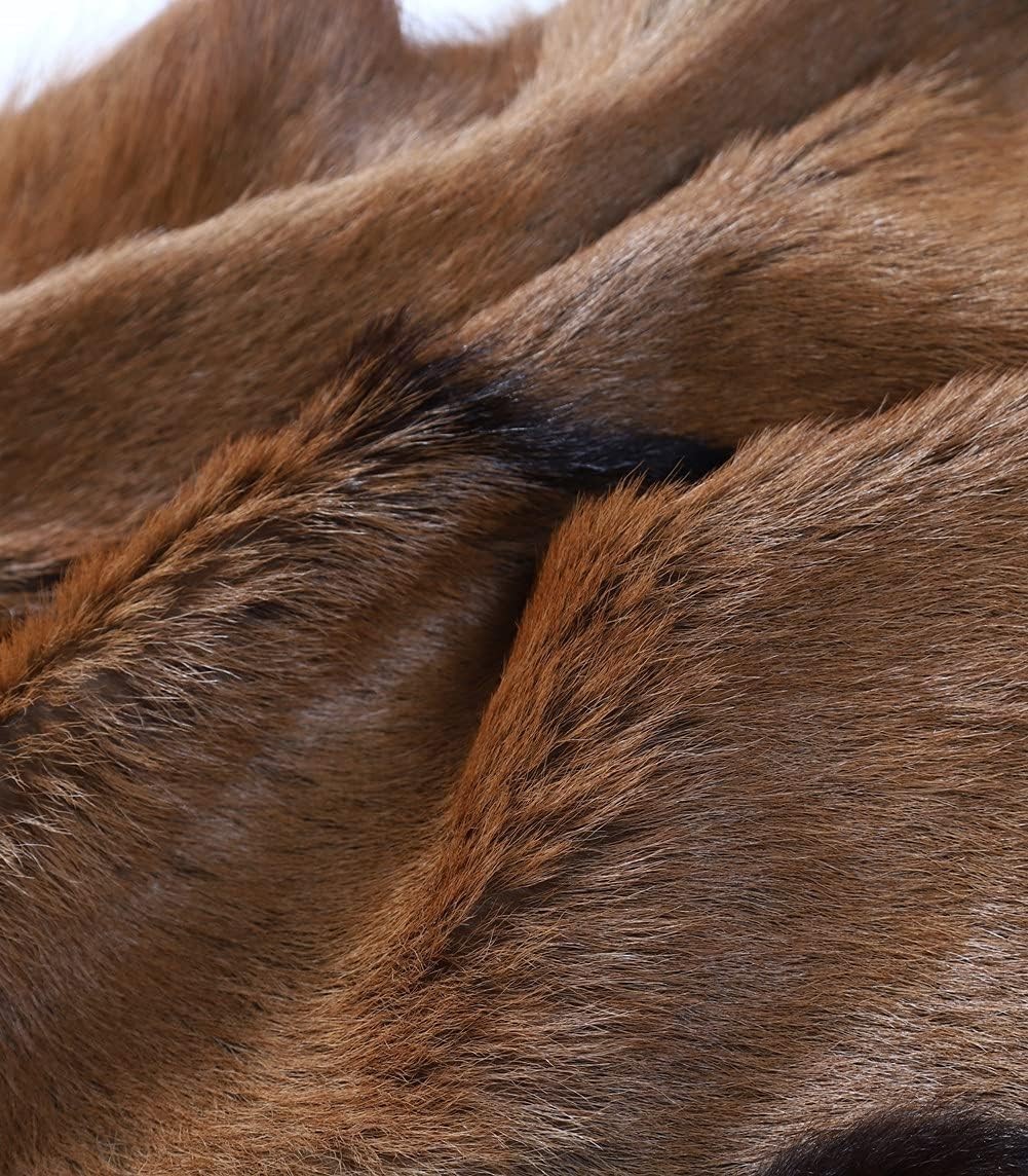 Quality 16x16 Sheepskin Antelope Fur Pelt - Perfect for Plush Crafts & Decor