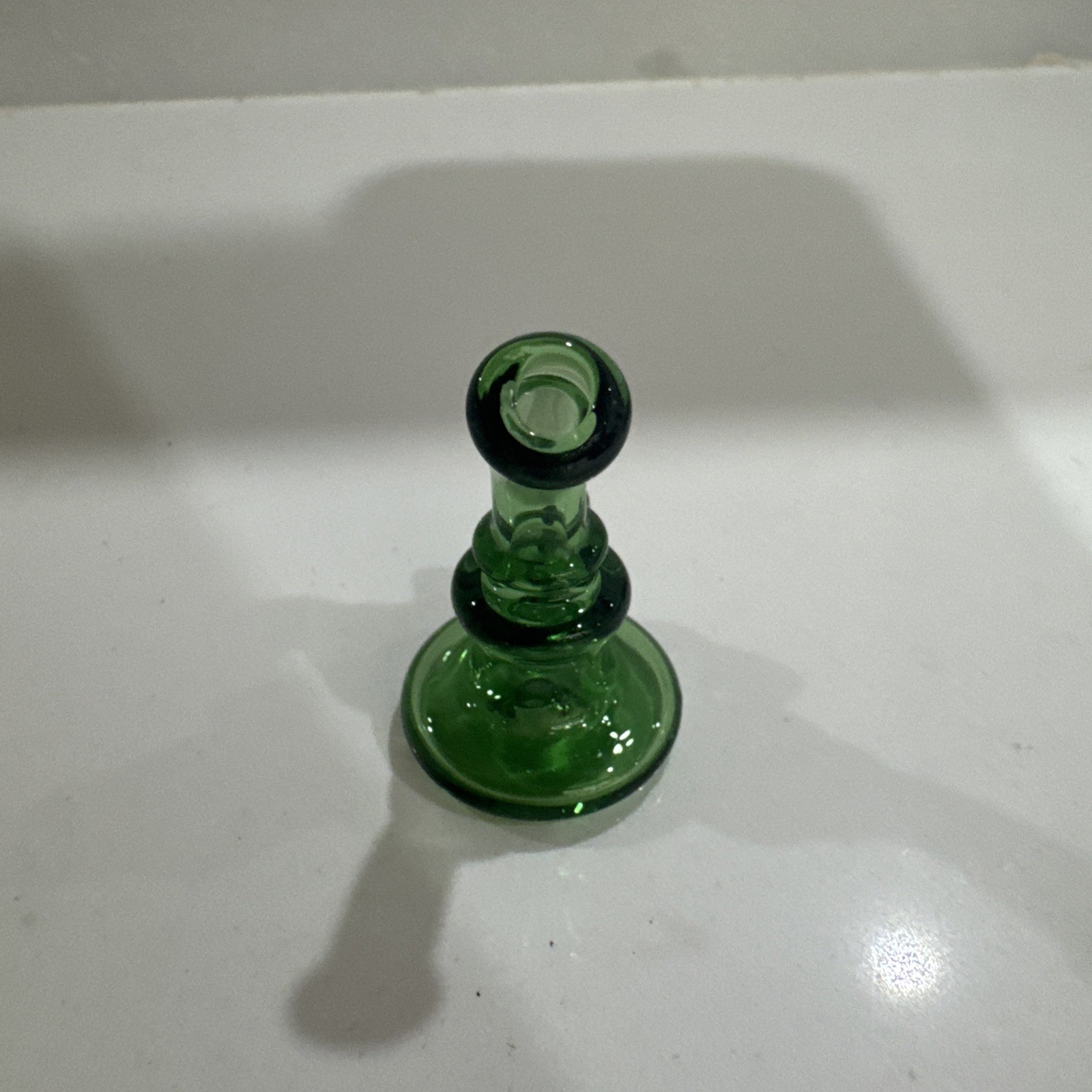 Glass Airflow Directional Carb Cap - Wide 25mm Mini Rig design Green