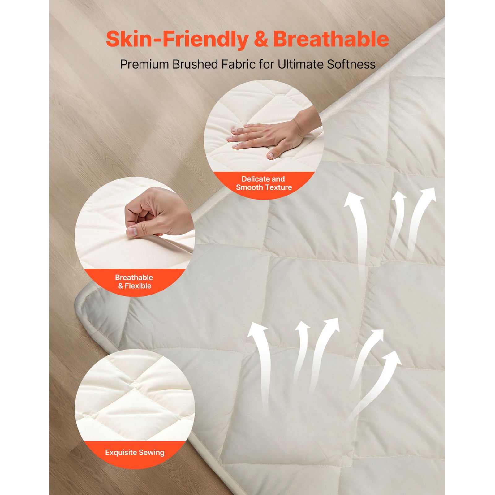 Uimoso Japanese Tatami Mat Twin Foldable Futon Mattress with Storage Bag, White