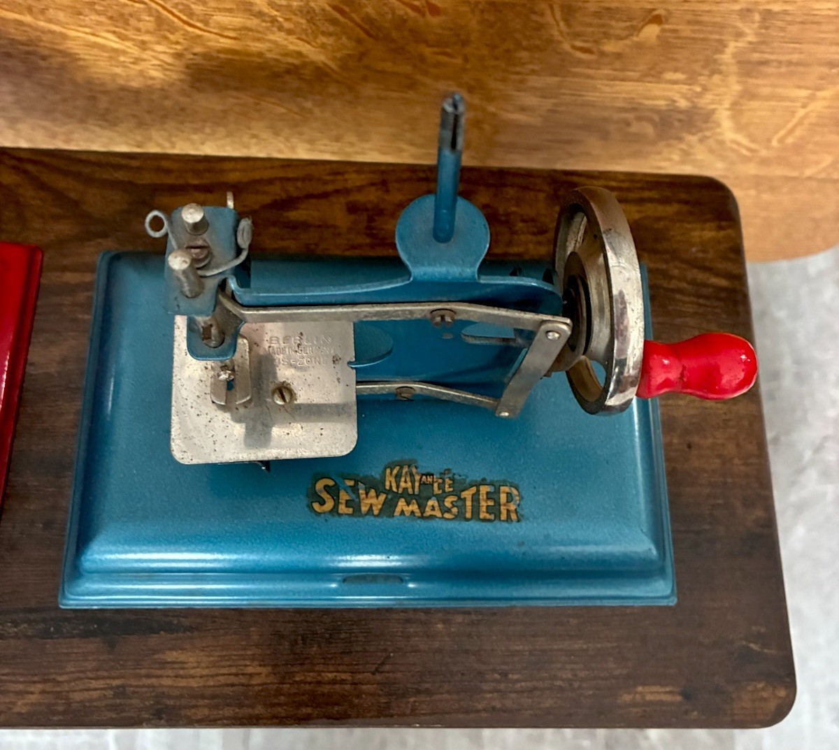 Lot Of 2 1940- 1950 Collectible Children Child Toy Sewing Machines. German Made