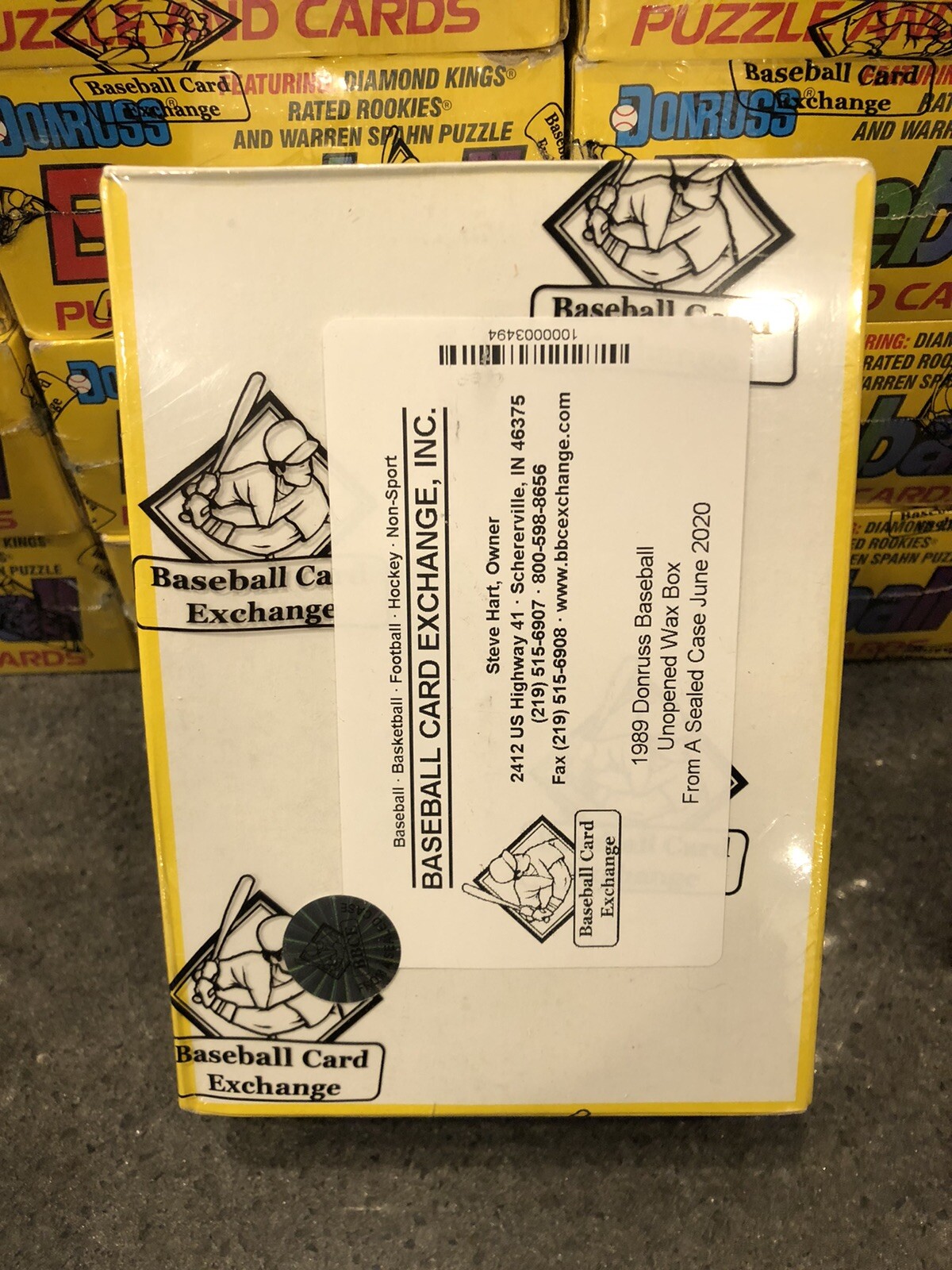 1989 Donruss BBCE FASC (From A Sealed Case) Box, 36 Packs, Possible Ken Griffey