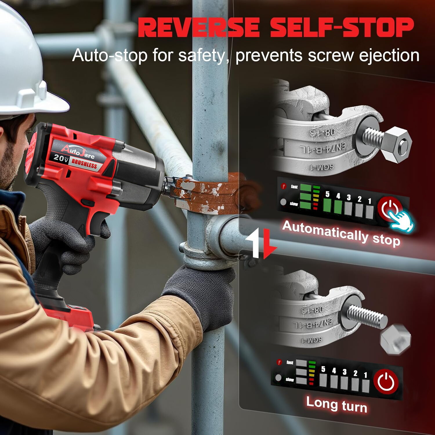 Cordless Impact Wrench for Milwaukee M18 Battery 1/2" High Torque 1500N.m