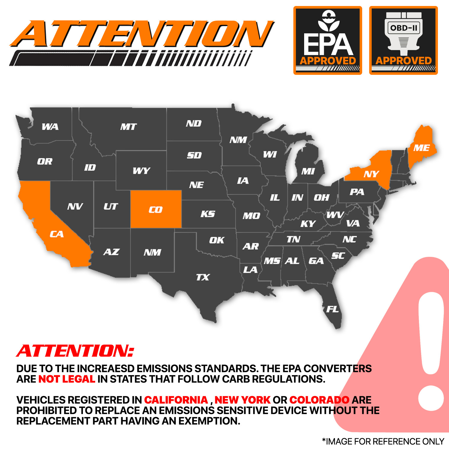 Stainless Steel Exhaust Catalytic Converter For 2008-2011 Cobalt/G5 2.2/2.4 AT