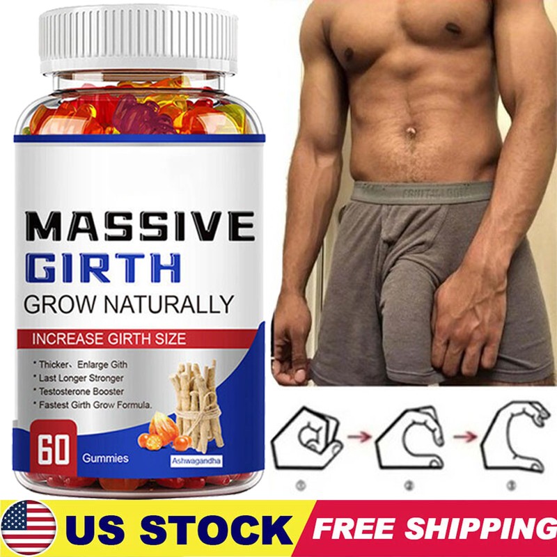 Male Enhancement Gummies Booster & Thicker Last Longer Stronger Bigger 60 Gummy