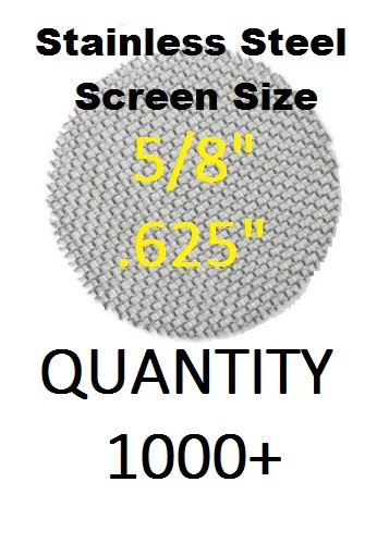 1000 5/8" (.625") Stainless Steel Pipe Screens PIPESCREENZ™ - QUALITY - USA MADE