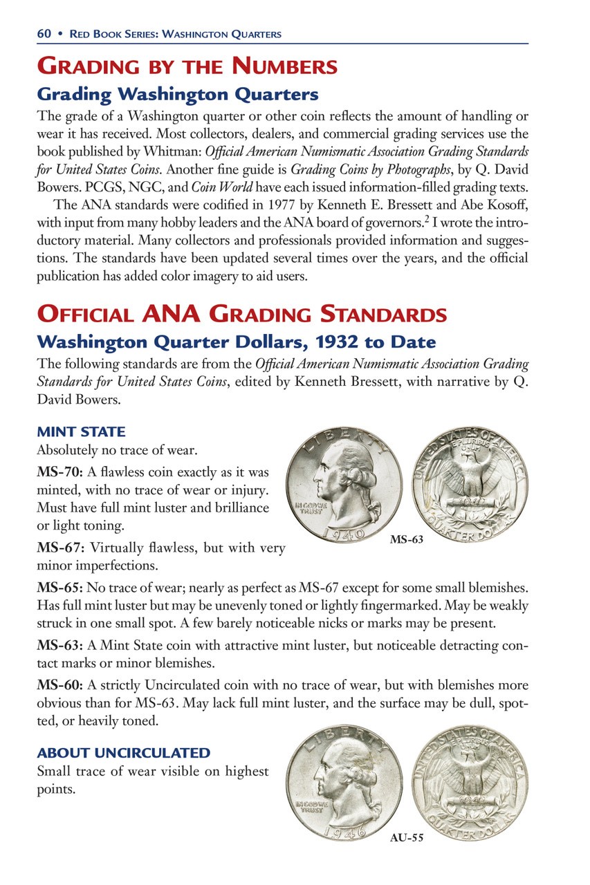 Washington Quarter Set – Guide Book + 2 Whitman Albums 1932–1998 Collection
