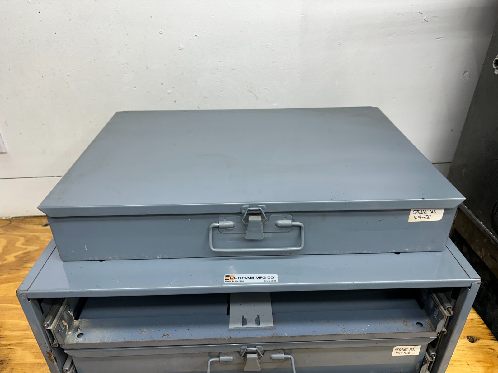 Durham Mfg Two Drawer Cabinet Removable and Divided Approximately 20"W 16"D 8"T