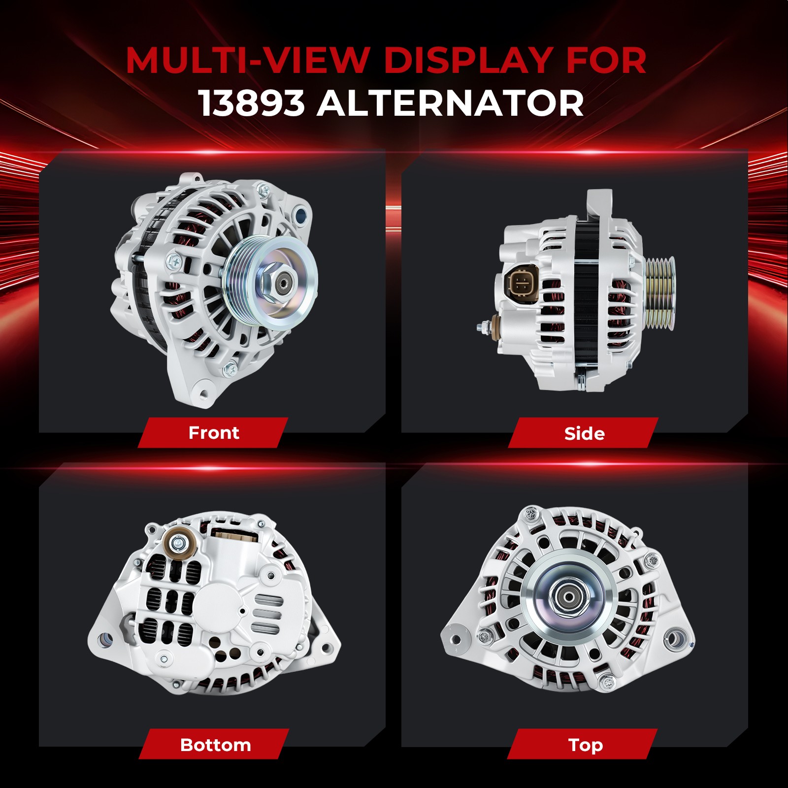 13893 Alternator For 2001 2002 2003 2004 2005 Honda Civic DX LX EX l4 1.7L