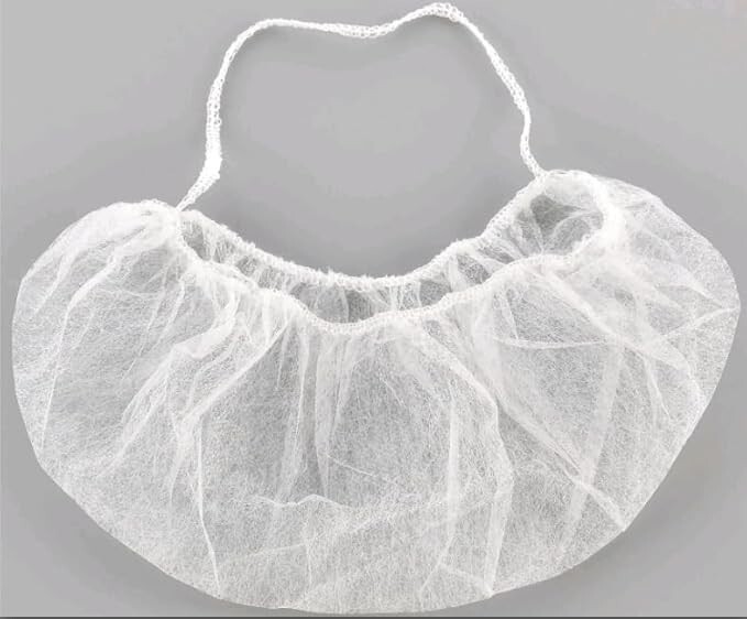 18" White Beard Covers Disposable Hair Nets Latex-Free - Clearance Stock