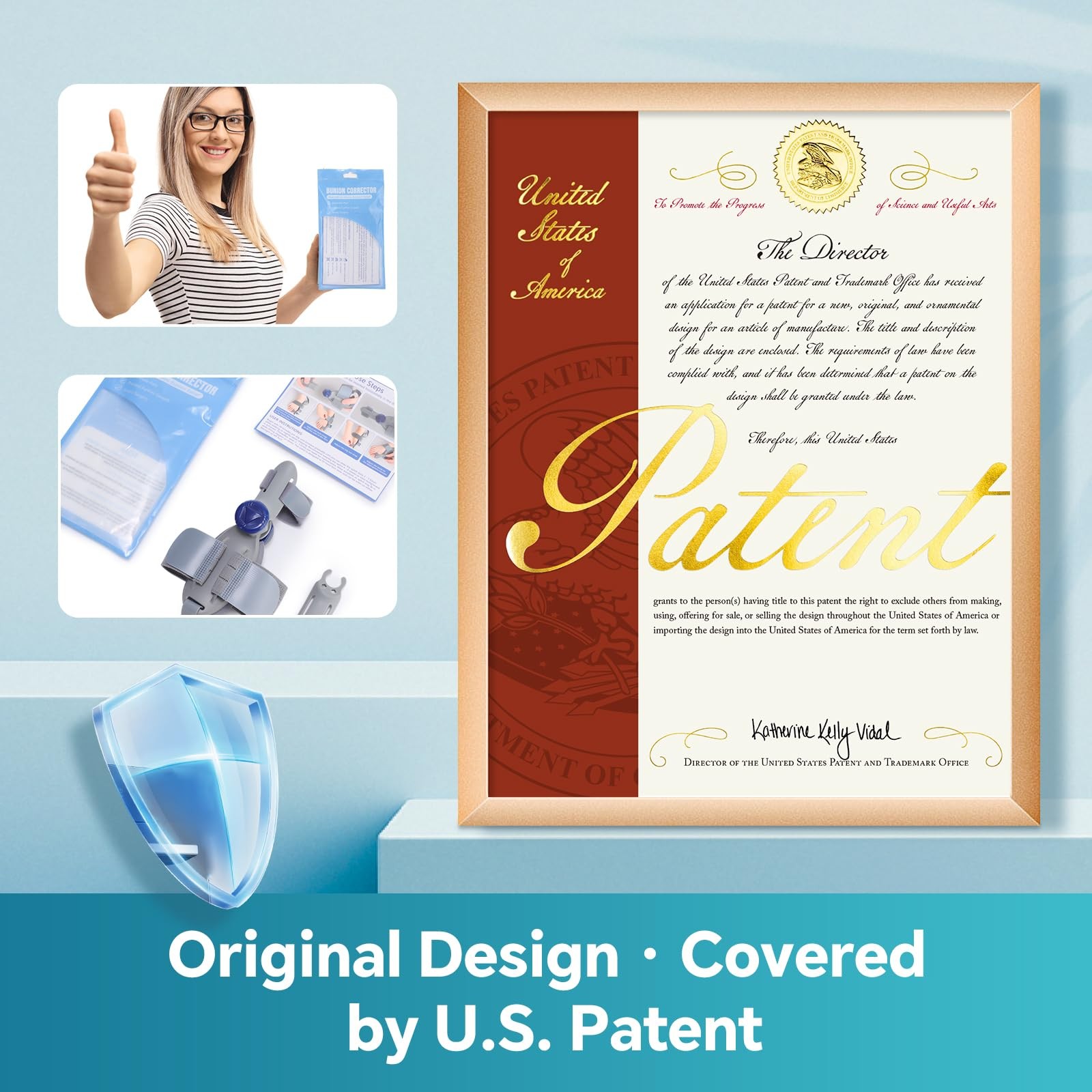 2PCS Bunion Corrector for Women & Men, FSA Approved Products Only, Adjustable Bu