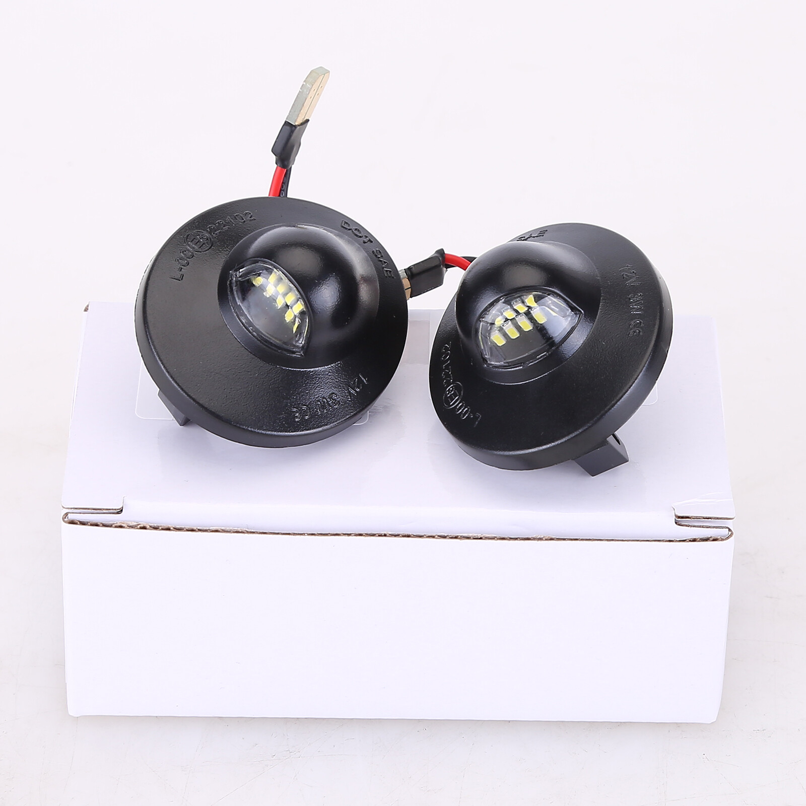 2X LED License Plate Light Rear Bumper Tag Assembly Lamp For Ford F150 F250 F350