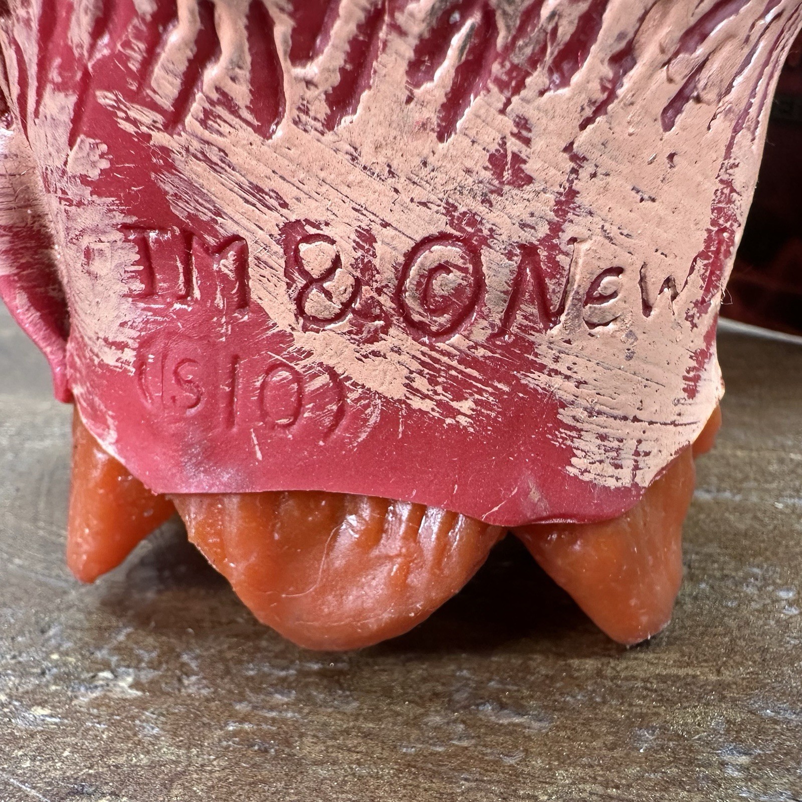 NWT Nightmare on Elm Street Freddy Krueger Rubber Shrunken Head New Line 7”