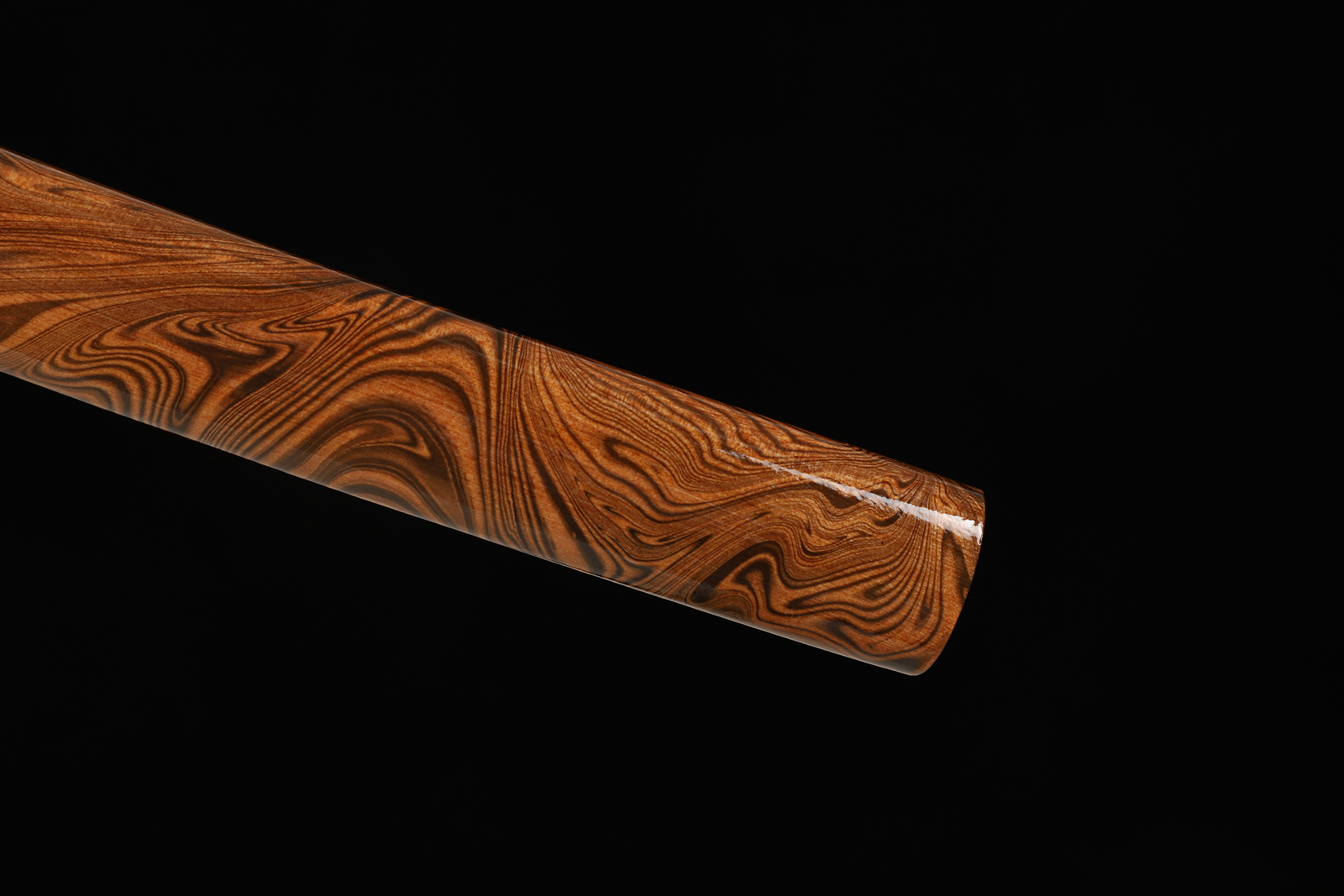 Katana Japanese Samurai Sword T10 Steel Clay Tempered Full Tang Sharp Brown Saya