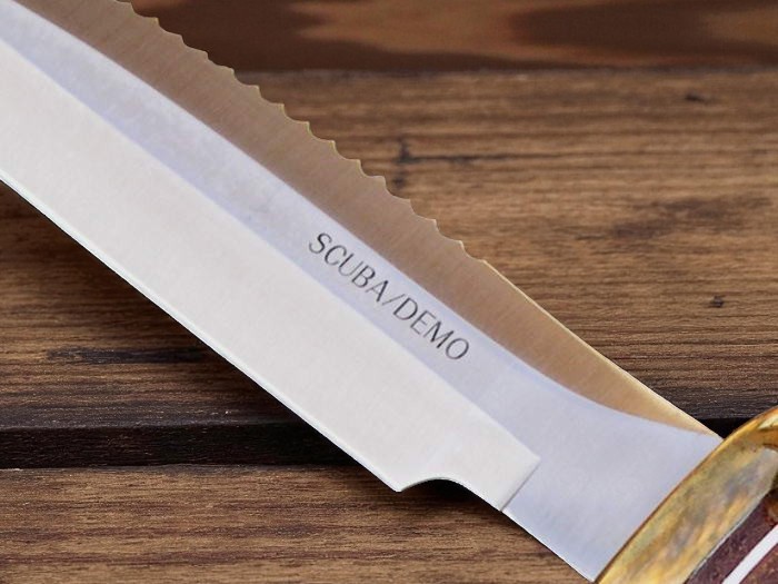 HAND CRAFTED SURVIVAL, COLLECTIBLES S.O.G SCUBA DEMO REPLICA KNIFE W/ SHEATH