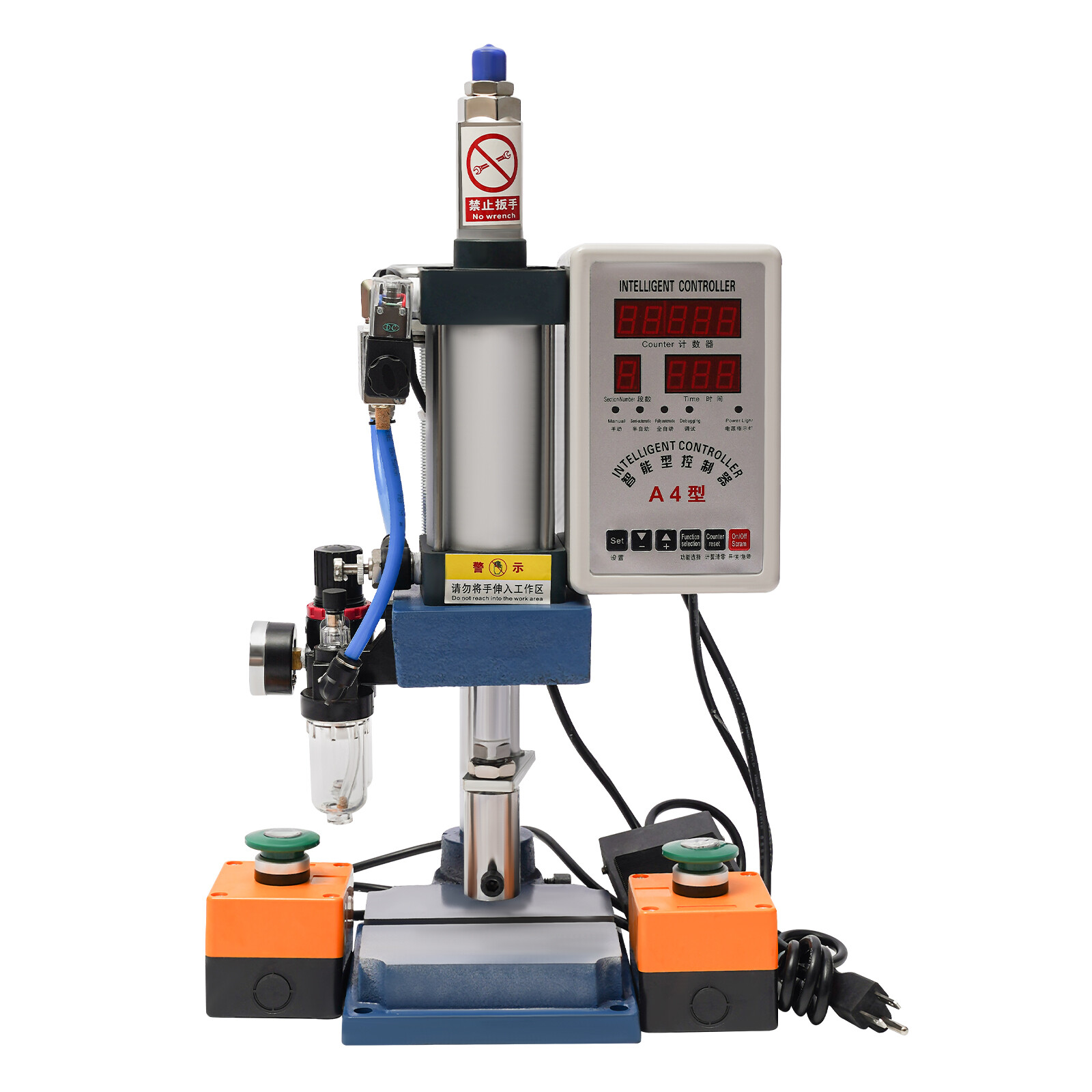 440LB/200KG Pneumatic Punch Press Machine Desktop Punching Press Machine 110V US