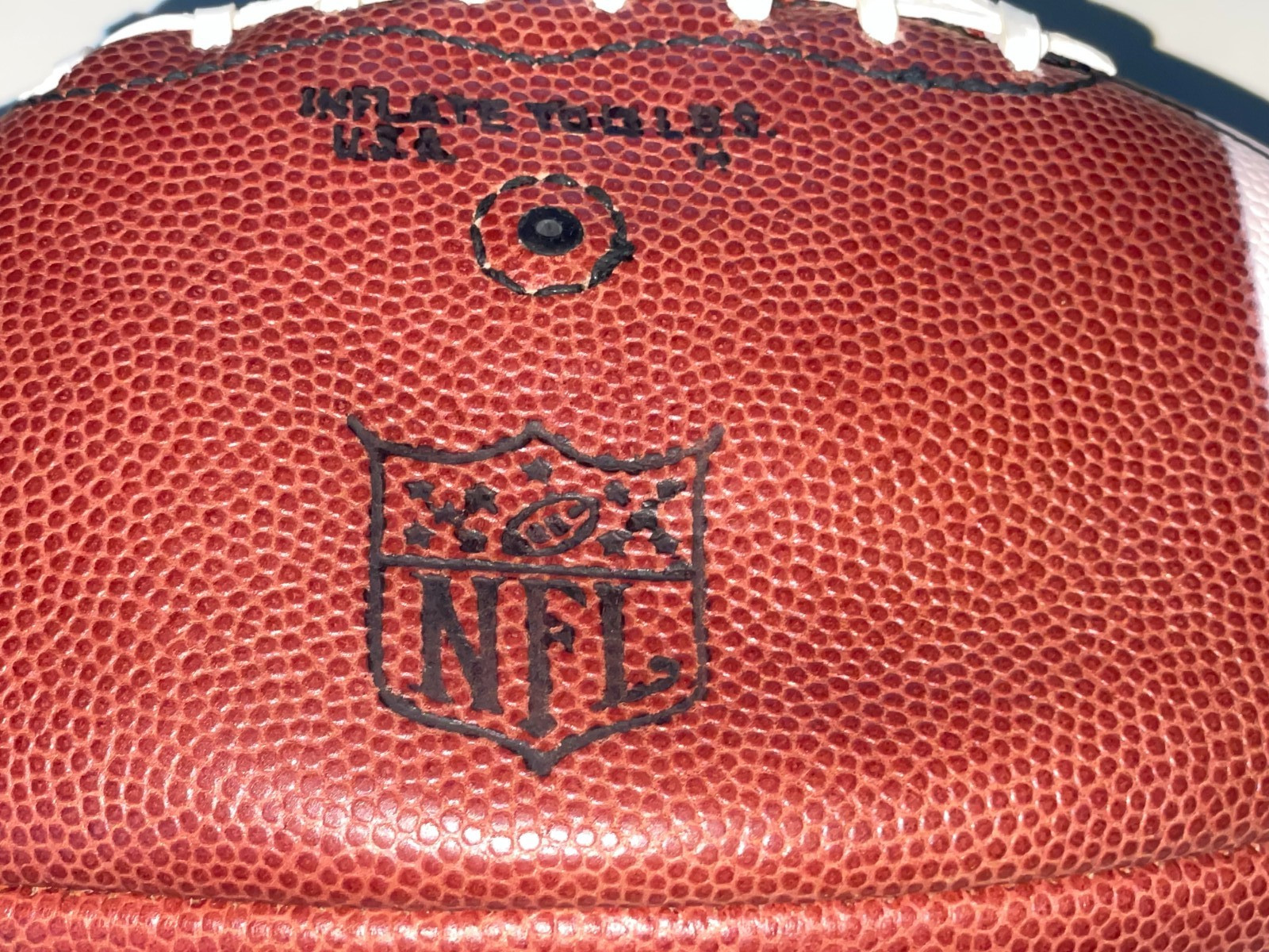 1970's MacGregor COS 01 Official NFL Leather Football * NM MINT * Never Used