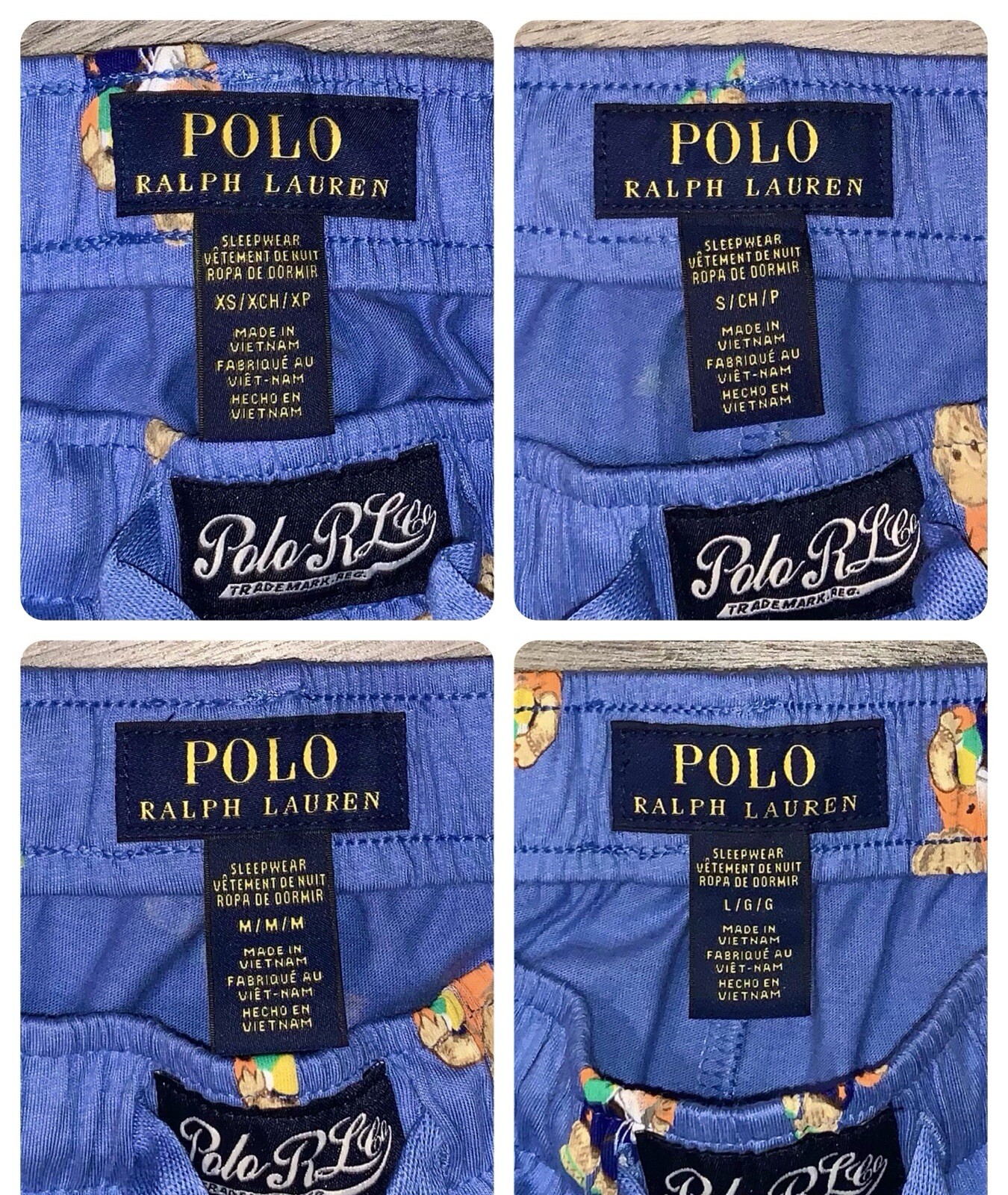 POLO RALPH LAUREN Men’s Polo Bear Light Blue Soft Cotton Pajama Sleep Pants