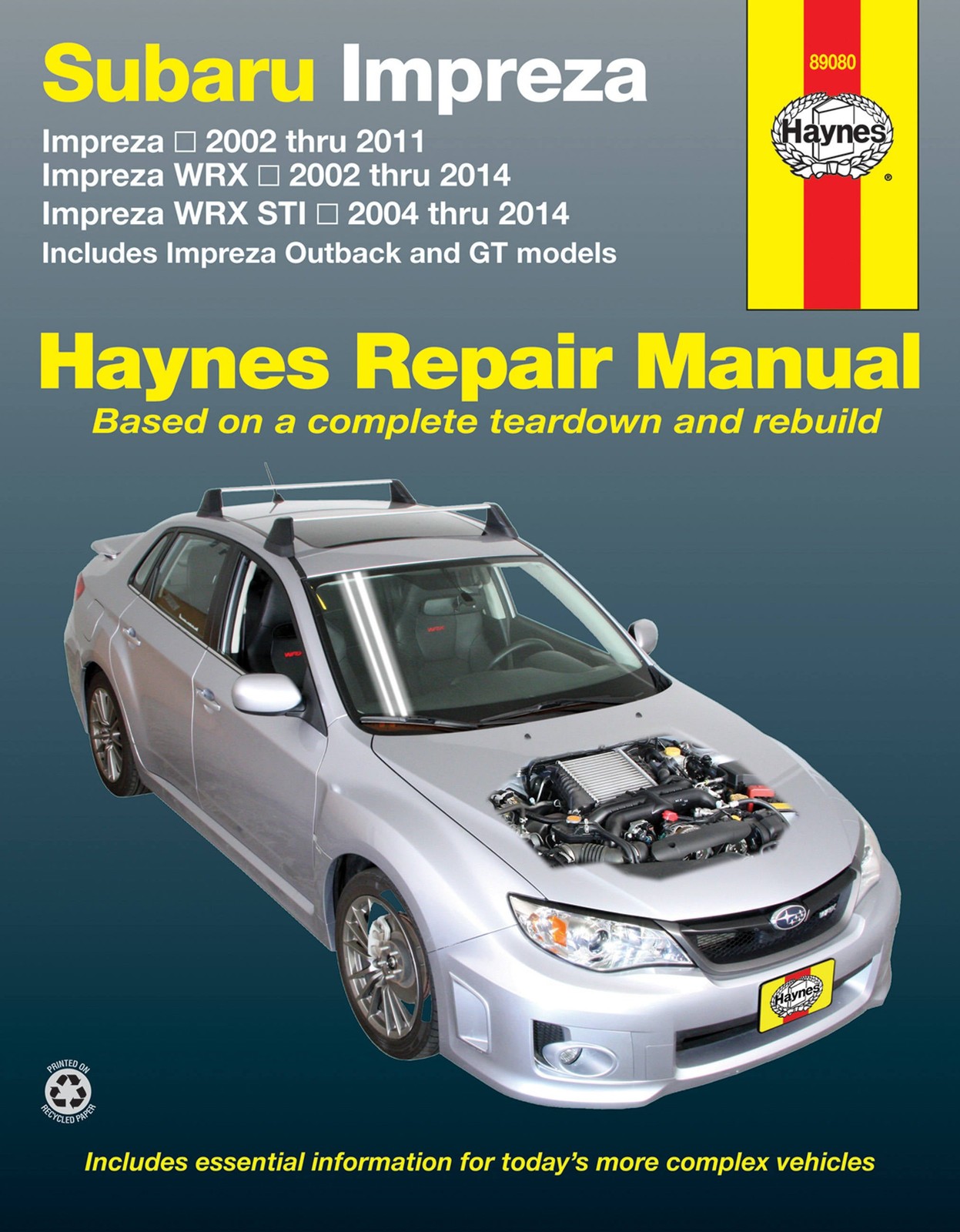 Subaru Impreza Workshop Repair Service Manual Haynes Chilton Wrx Wrx Sti Book