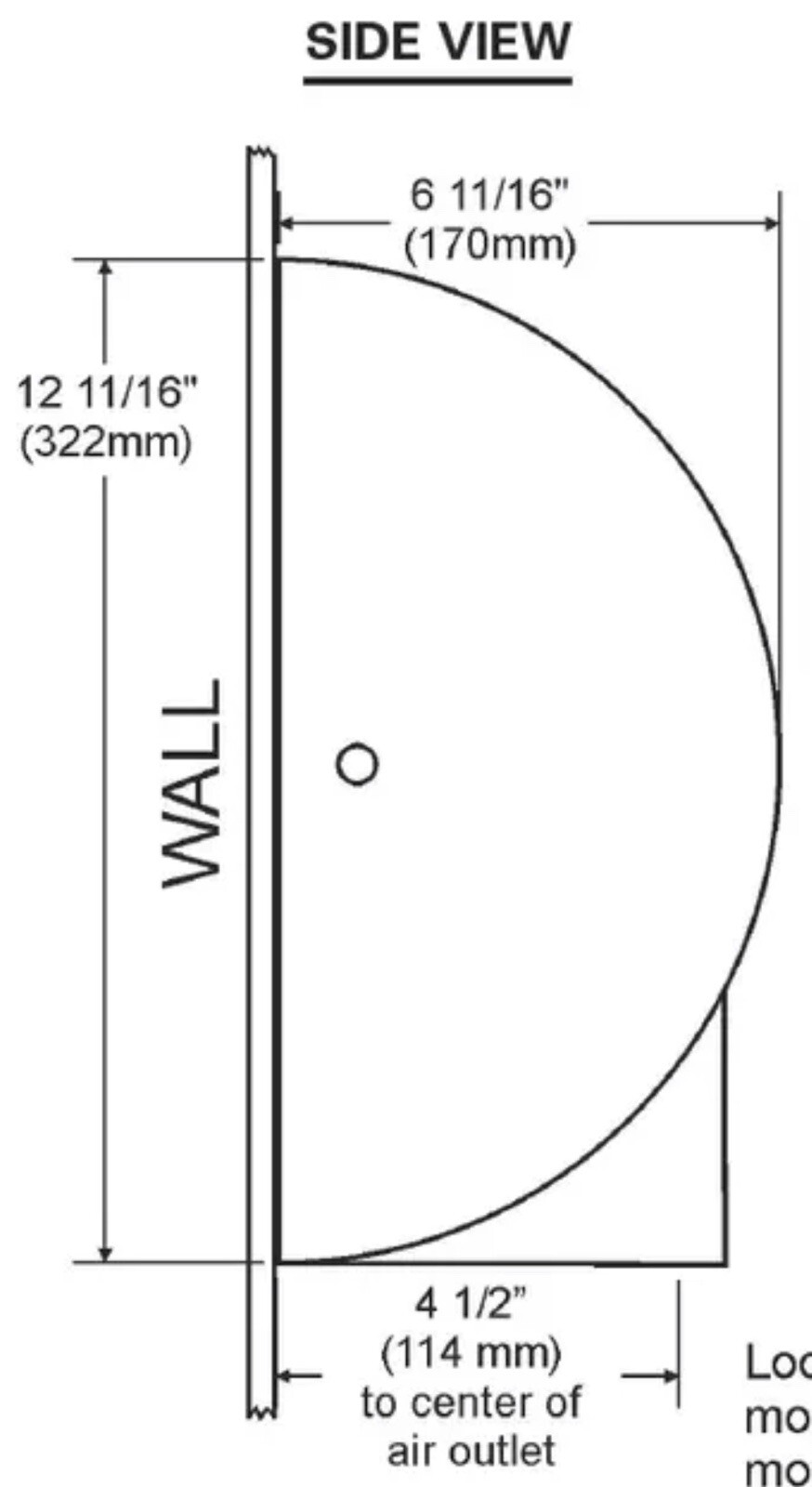 XLERATOR CHROME HAND DRYER XL-C NO TOUCH WALL MOUNT BATHROOM EXCEL XL SB METAL