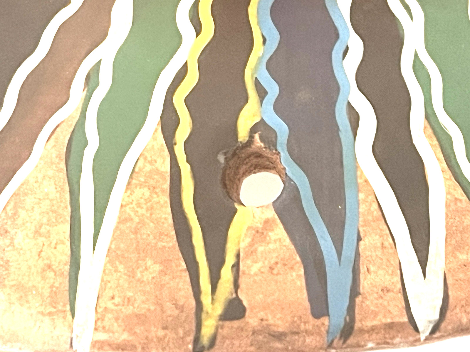 Talavera Mask Mexico Terracotta Pottery Hand Painted 6.5" x 9"