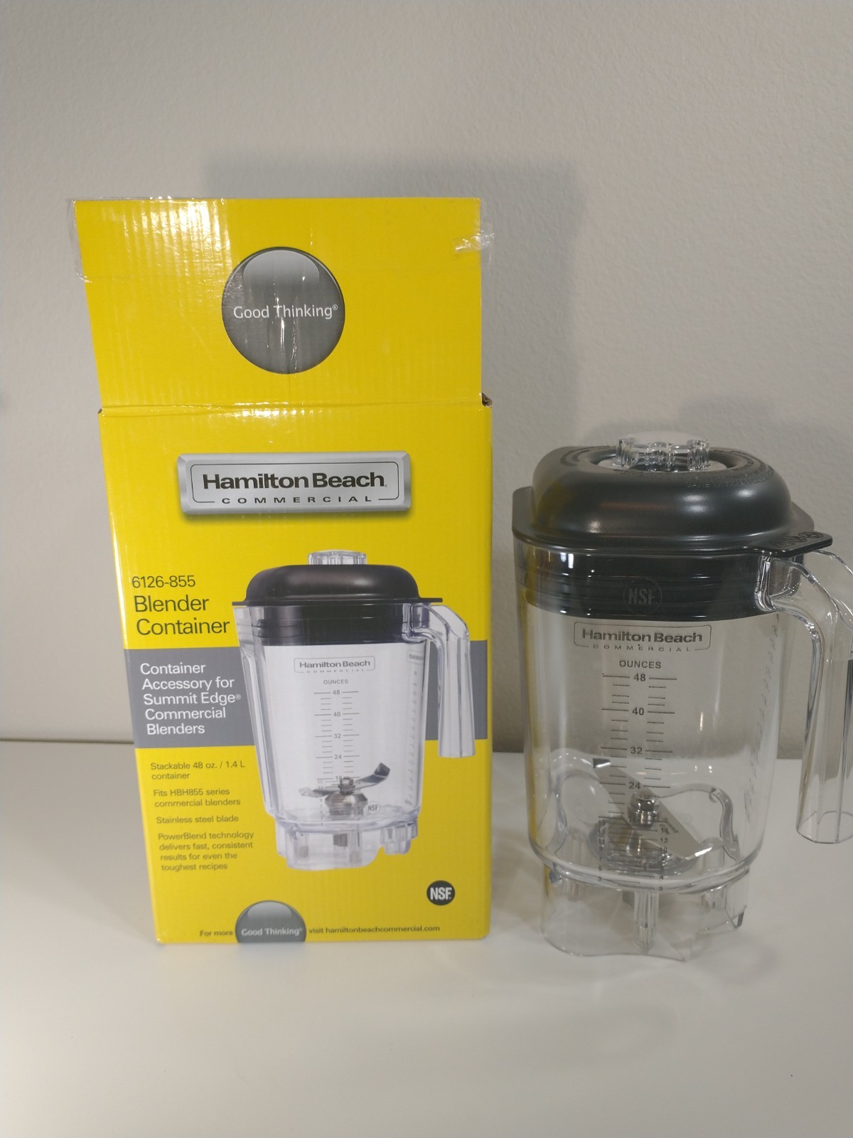 Hamilton Beach Commercial 6126-855 SummitEdge Blender Container,FitsHBH 855 1.4L