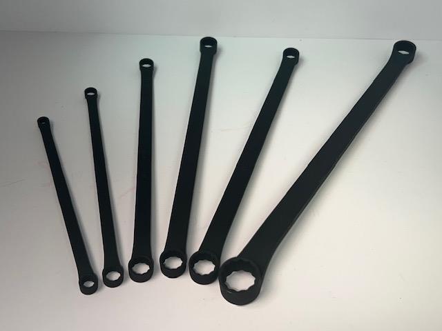 NEW Facom 6pc Set 15° Offset LONG-REACH Thin Wall Box End Metric Wrenches