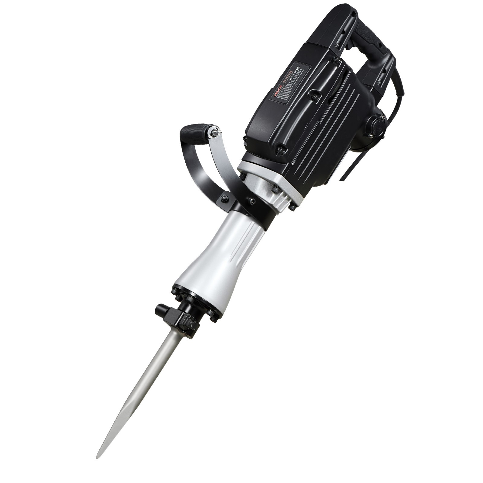 VEVOR Demolition Jack Hammer Concrete Breaker 2200W Electric Hammer 2Chisel Bits