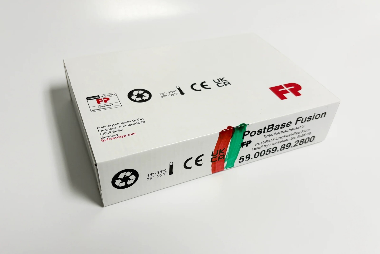 FP PFIC40 Fusion Replacement Red Ink Cartridge for Postbase Series Meter