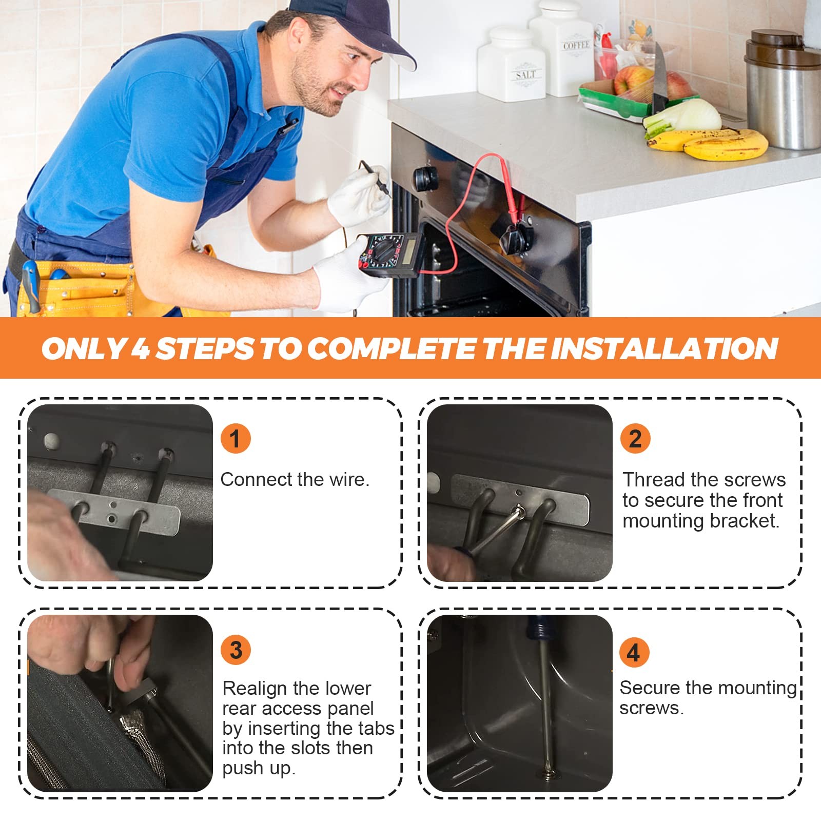 Beaquicy W10779716 Oven Bake Element - Replacement for Whirlpool Kitchen-Aid ...