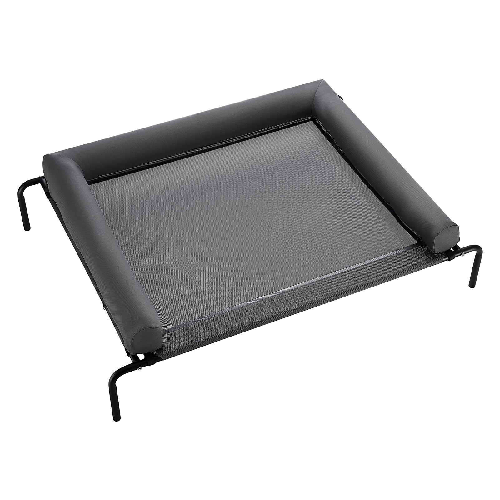 Elevated Dog Bed for Large Dog Portable Raised Dog Cot with Pillow XL Gray