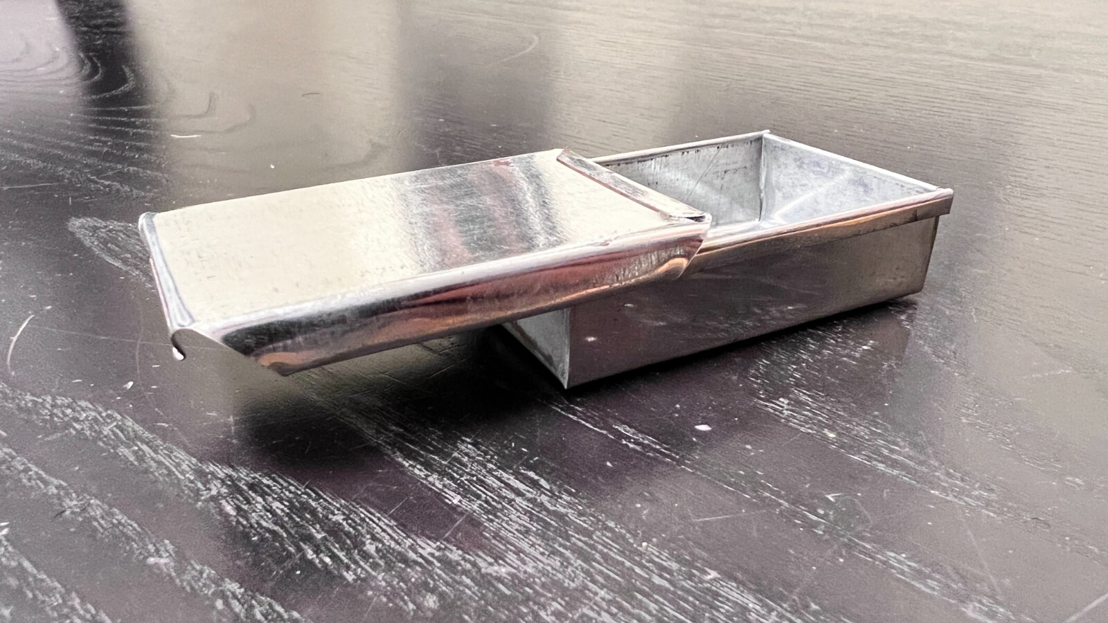 Small Tin "Match Safe" Haversack waterproof container - Civil War WW1 Reenacting