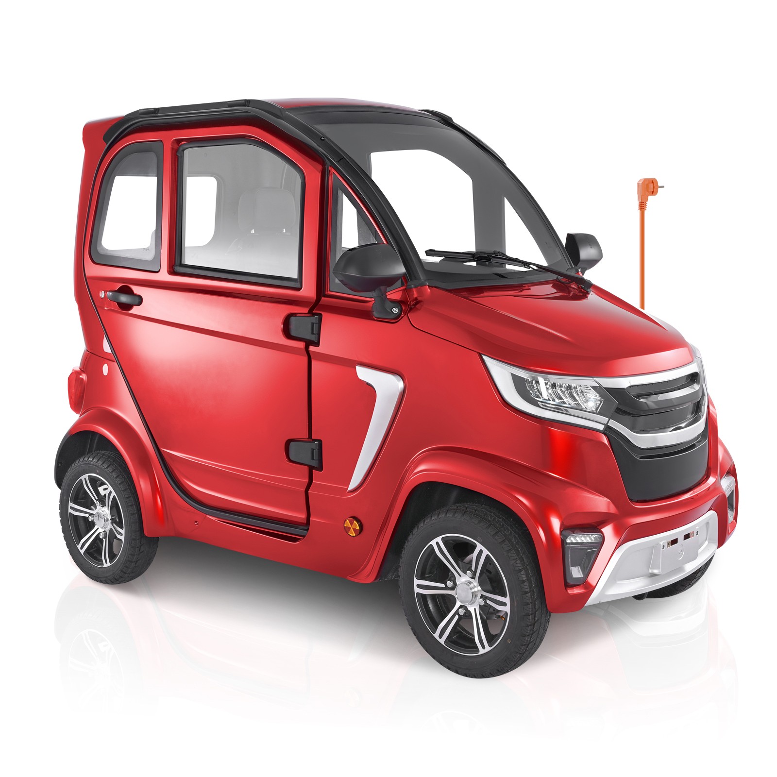 Uimoso 4-Wheel Enclosed Mobility Scooter for Seniors, 660lbs Capacity, 3-Seater