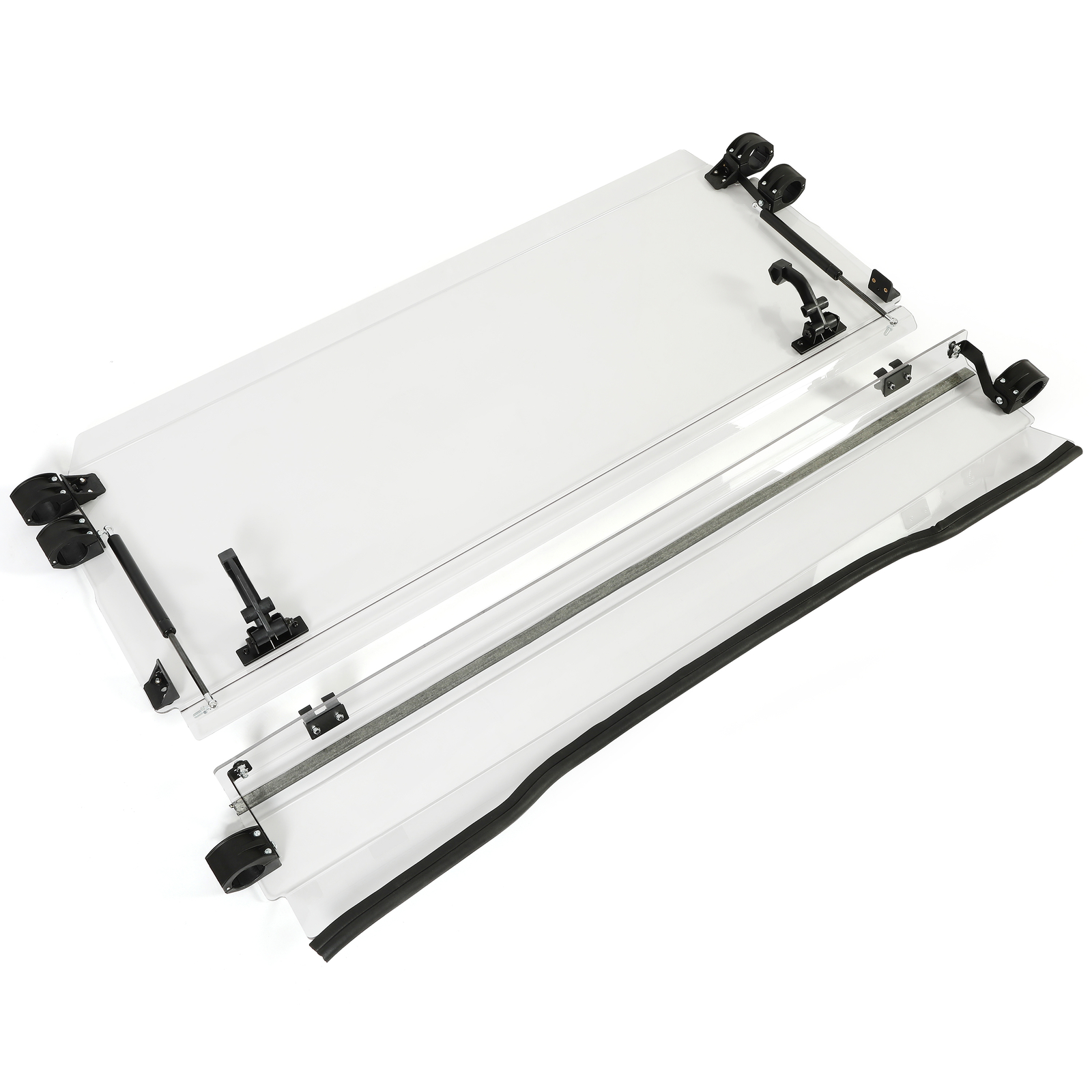 Scratch Resistant Flip Windshield For 2016+Kawasaki Mule Pro FXT / DXT / DX / FX