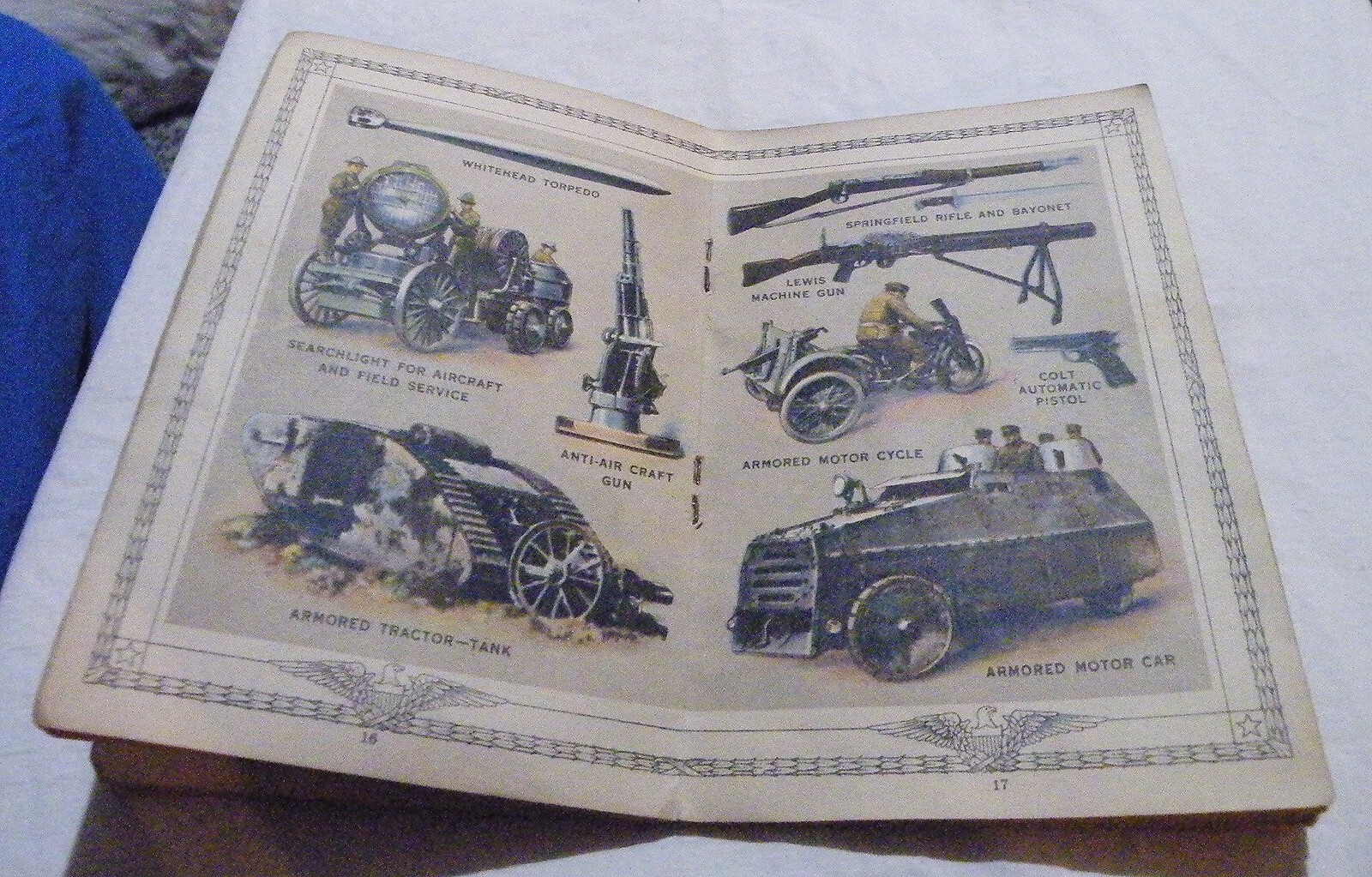 1917  ARMY NAVY Booklet  Great Illustrations  WW1 Troops  Equipment  Ships  WW1