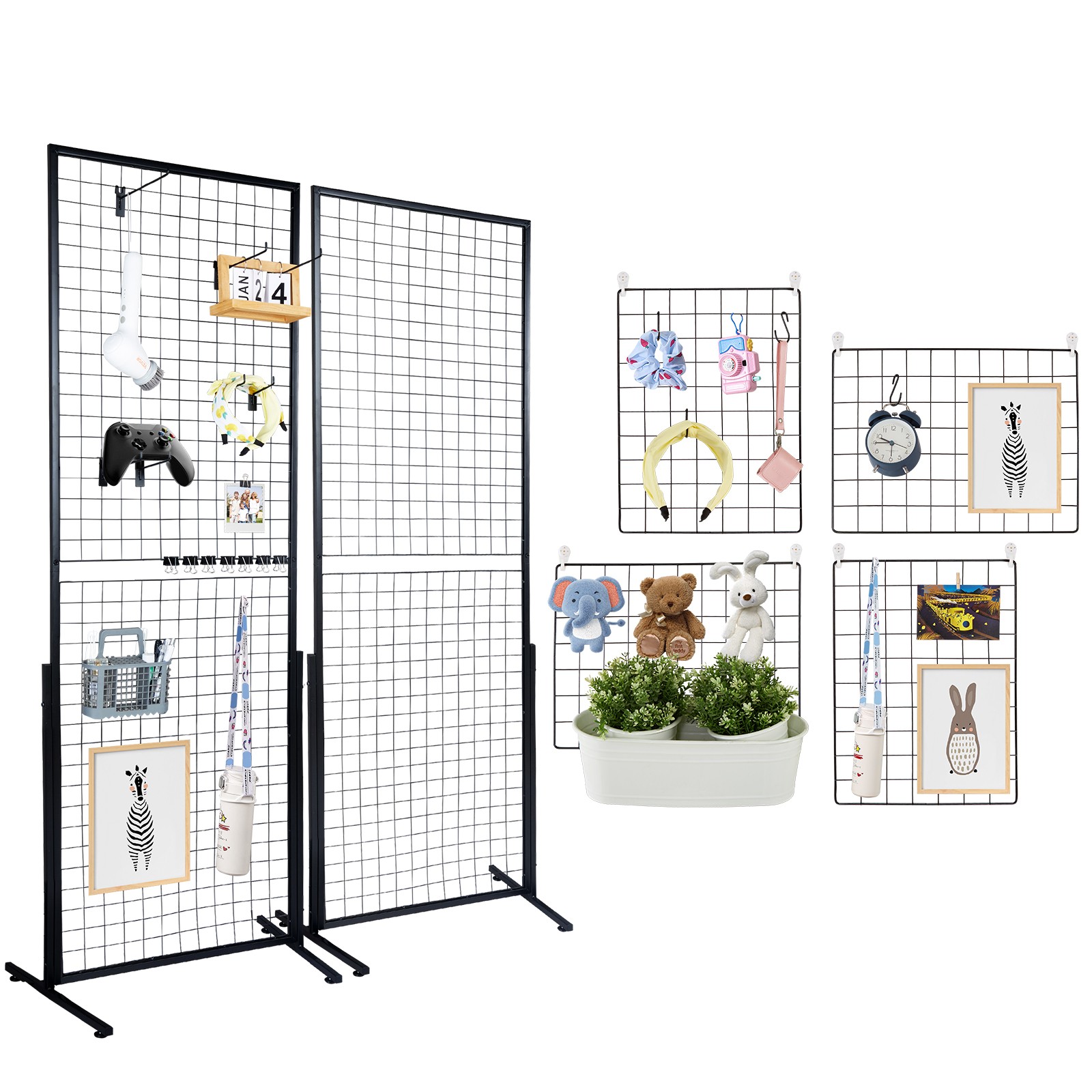 Uimoso 2 Packs Grid Wall Panels 4 Packs Tower Grid Wall Panels