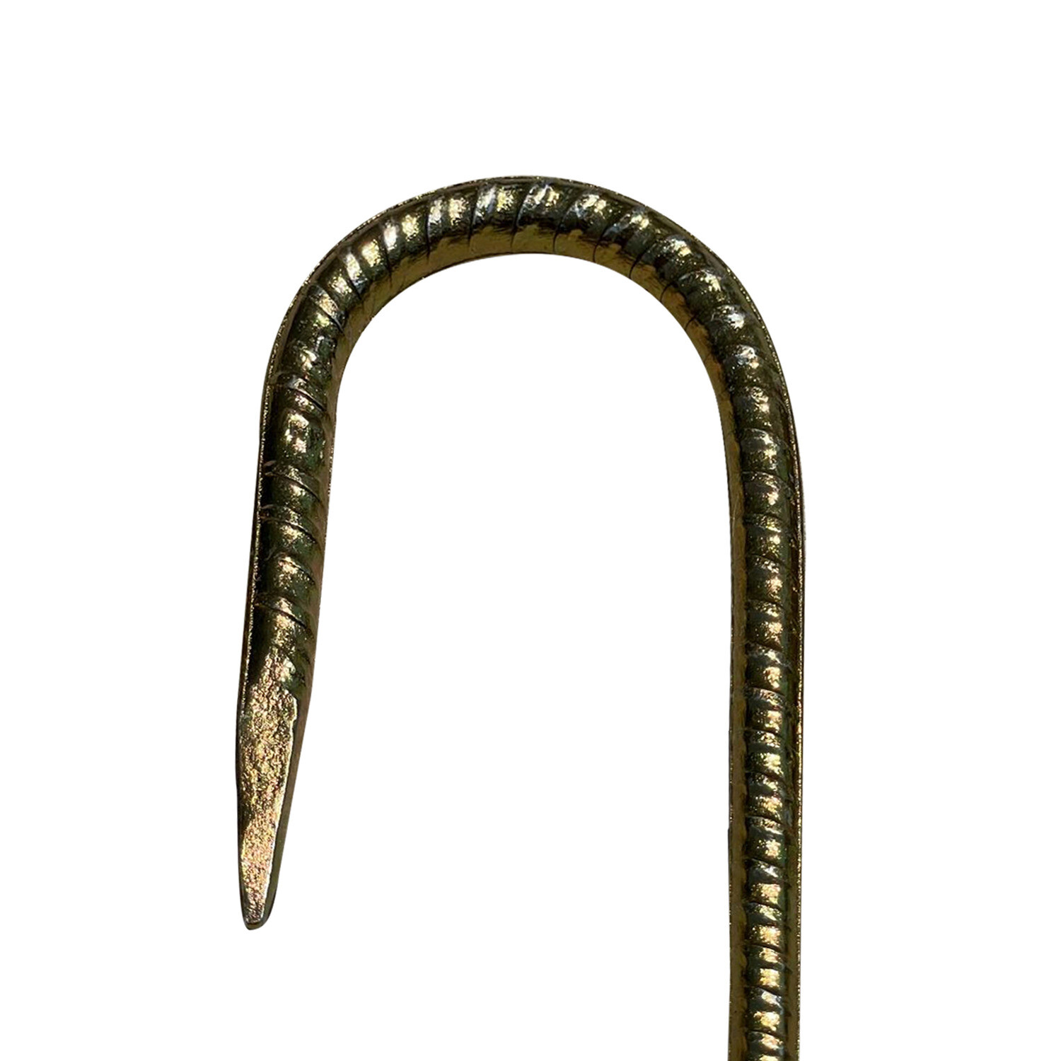 Sandbaggy 16" J Hook Rebar Stakes - Galvanized Steel - 5/16" Diameter