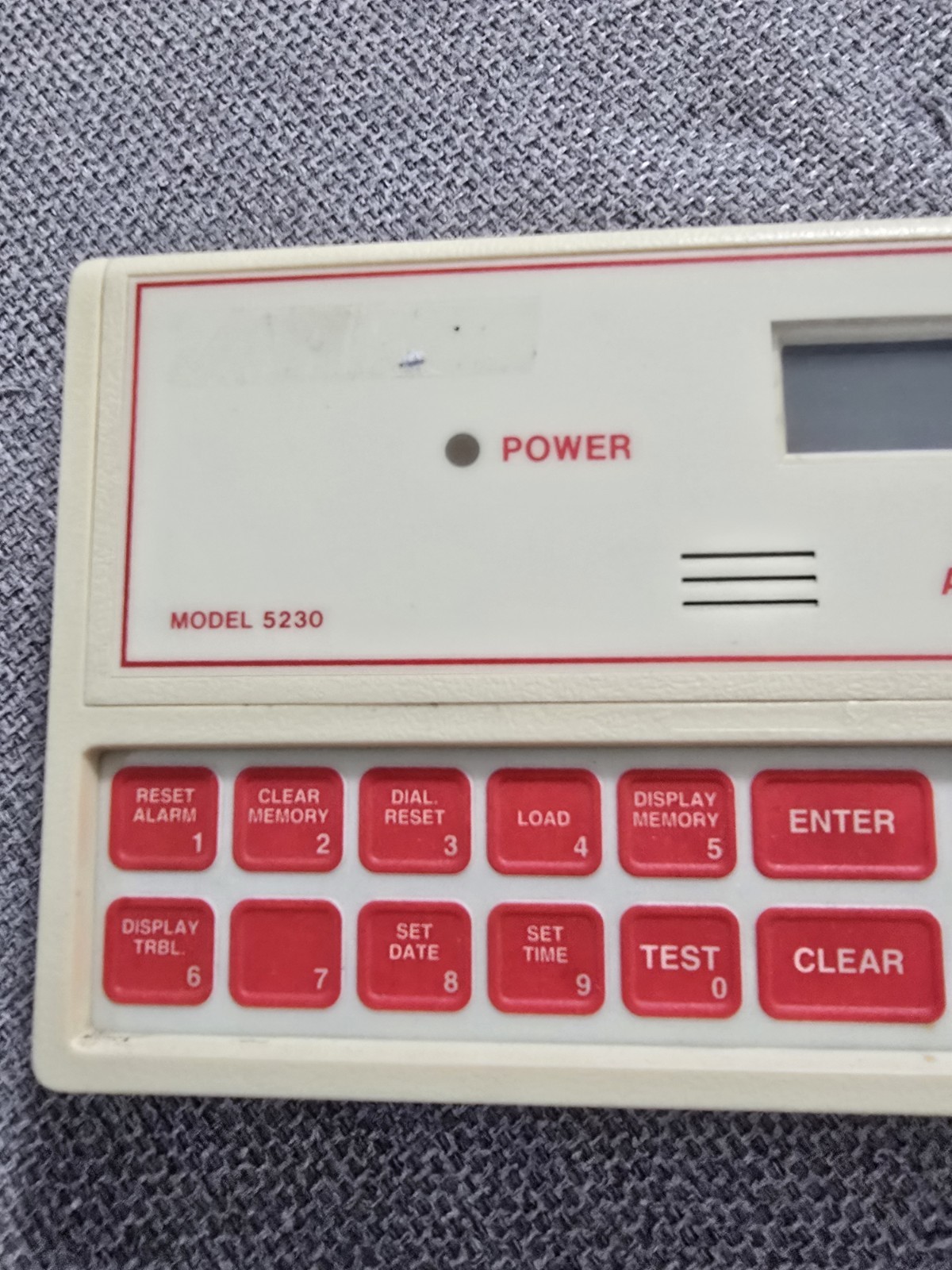 Silent Knight 5230 Fire Alarm Annunciator Used -working at time of removal