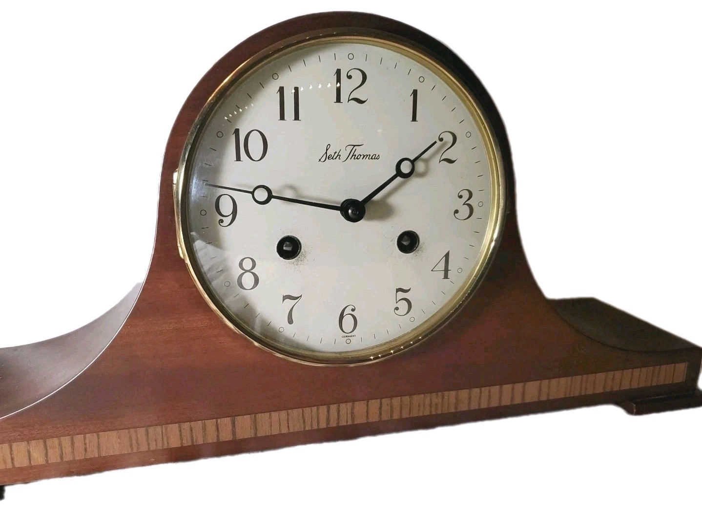 Seth Thomas Lynton 2W 8 Day Mantel Clock Triple Hammer Strike A‑208 Series