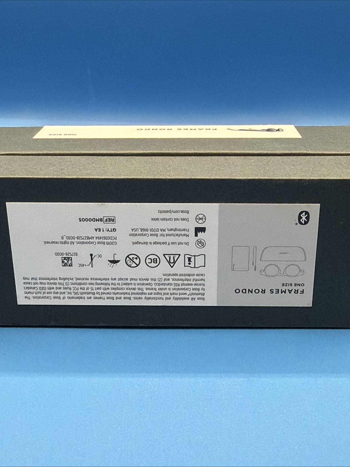 Bose Frames Rondo Smart Audio Sunglasses Black Bluetooth open box never used