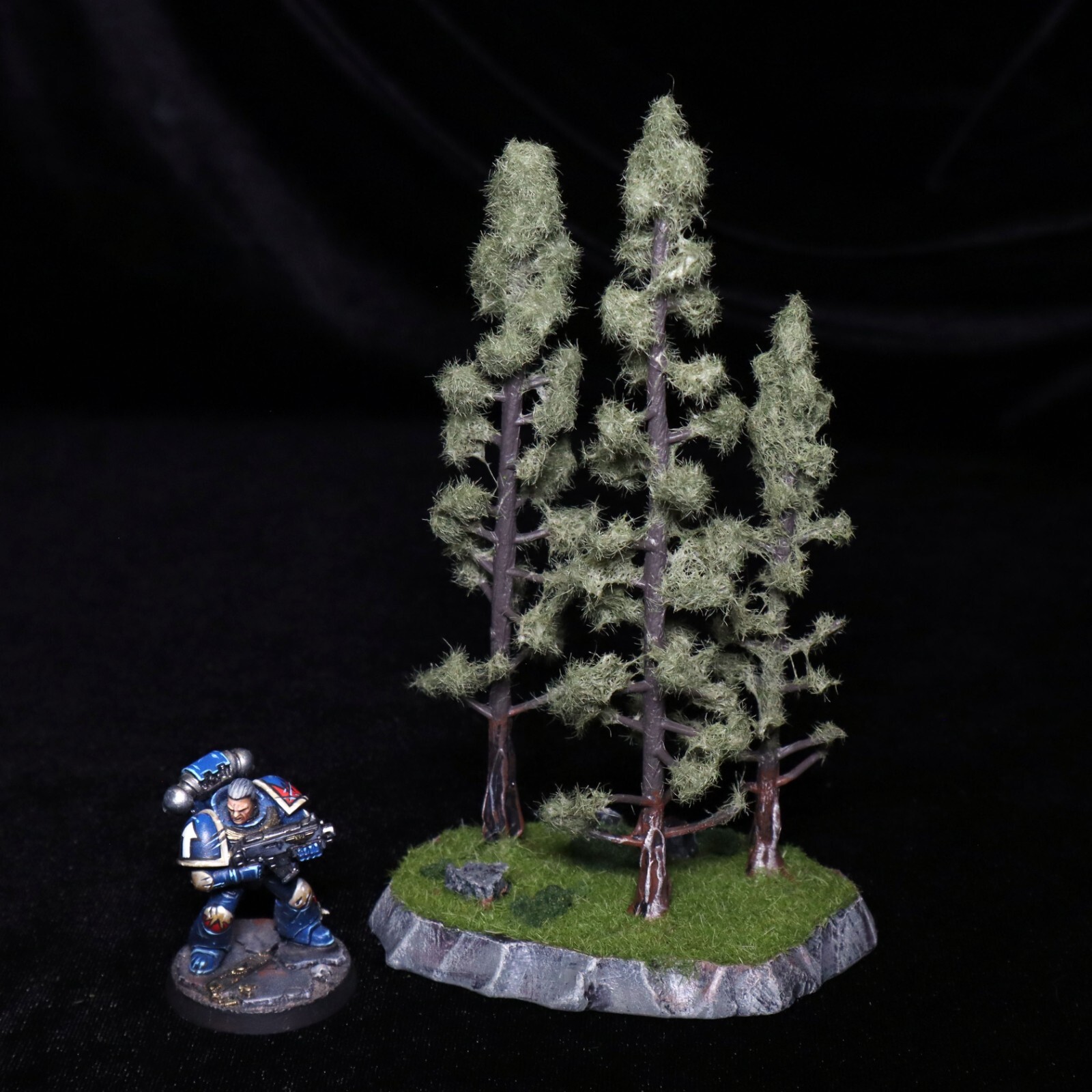 Handmade Pine/Fir Trees Set of 5 RPG Wargaming Terrain