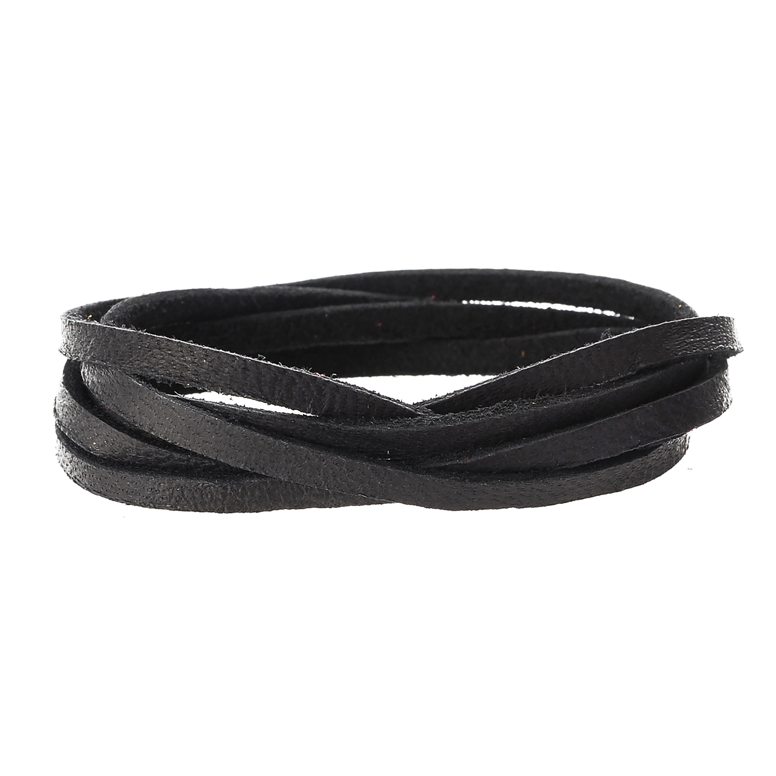 Realeather(R) Crafts Deerskin Lace 1/8"X4yd Card-Black