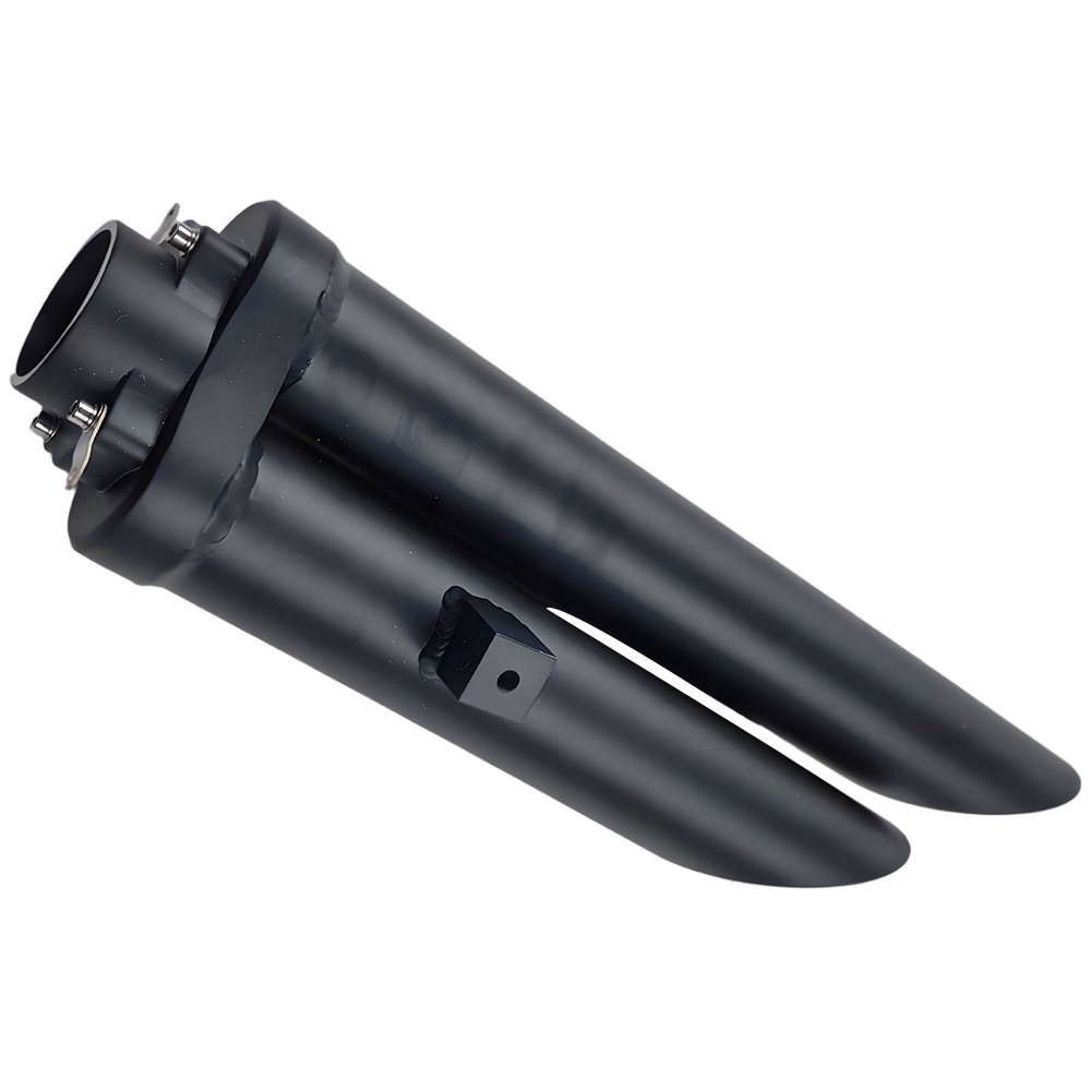 For Yamaha YZF R1 2009 -2014 Exhaust System Dual Exit Mid Pipe Black Mufflers