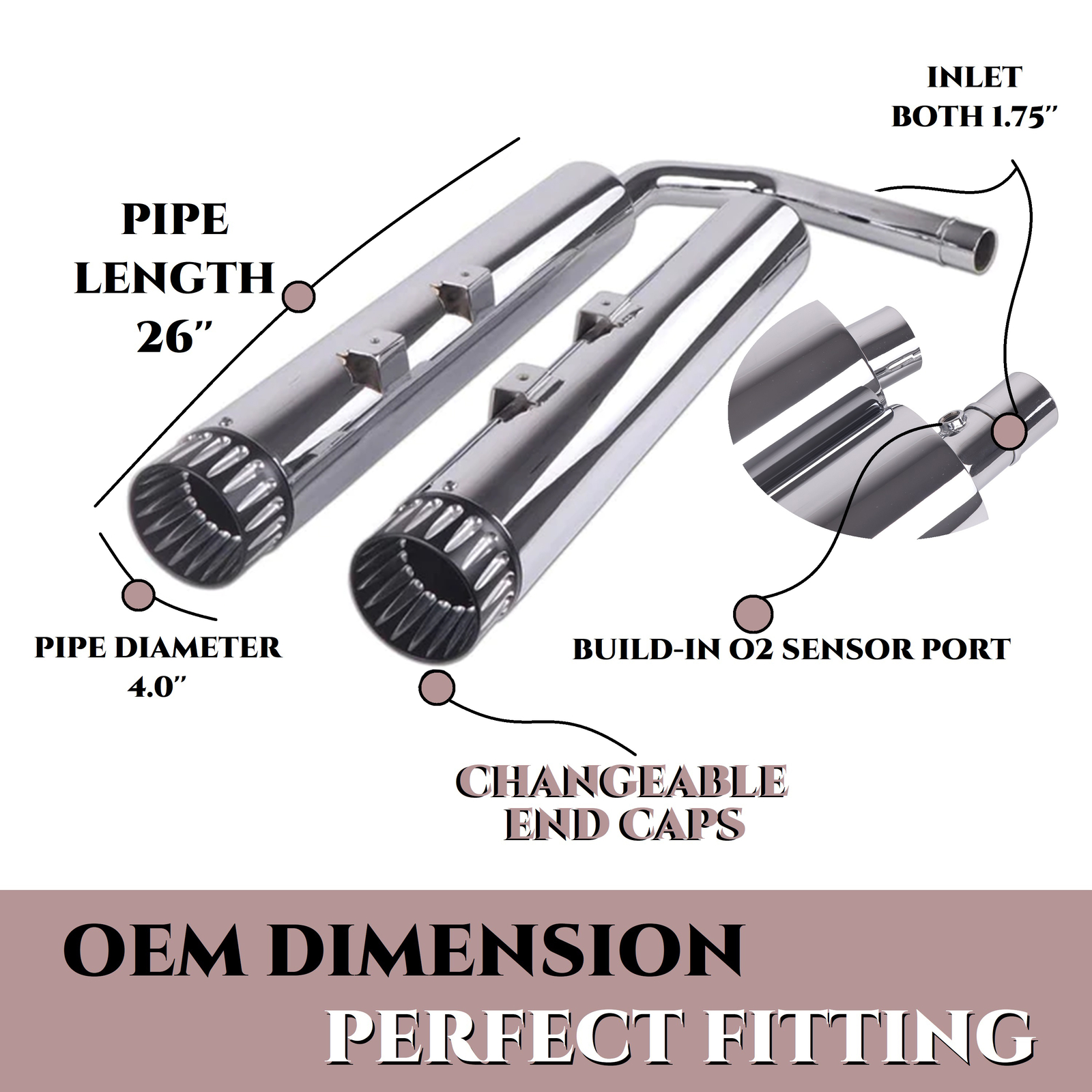 SHARKROAD Exhaust for Kawasaki Vulcan s Exhaust Updating, Vulcan Vaquero 1700