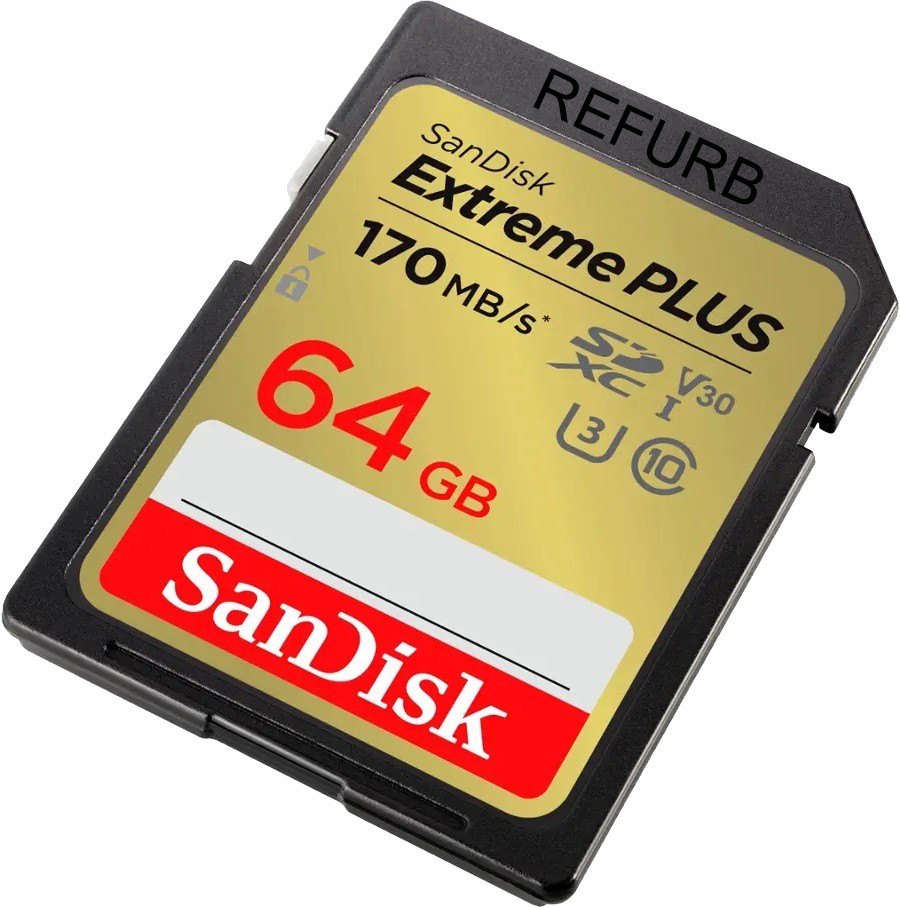 LOT 10x SanDisk SD Extreme PLUS 64GB SDXC - UHS-I U3 V30 Memory Card 170MB/s