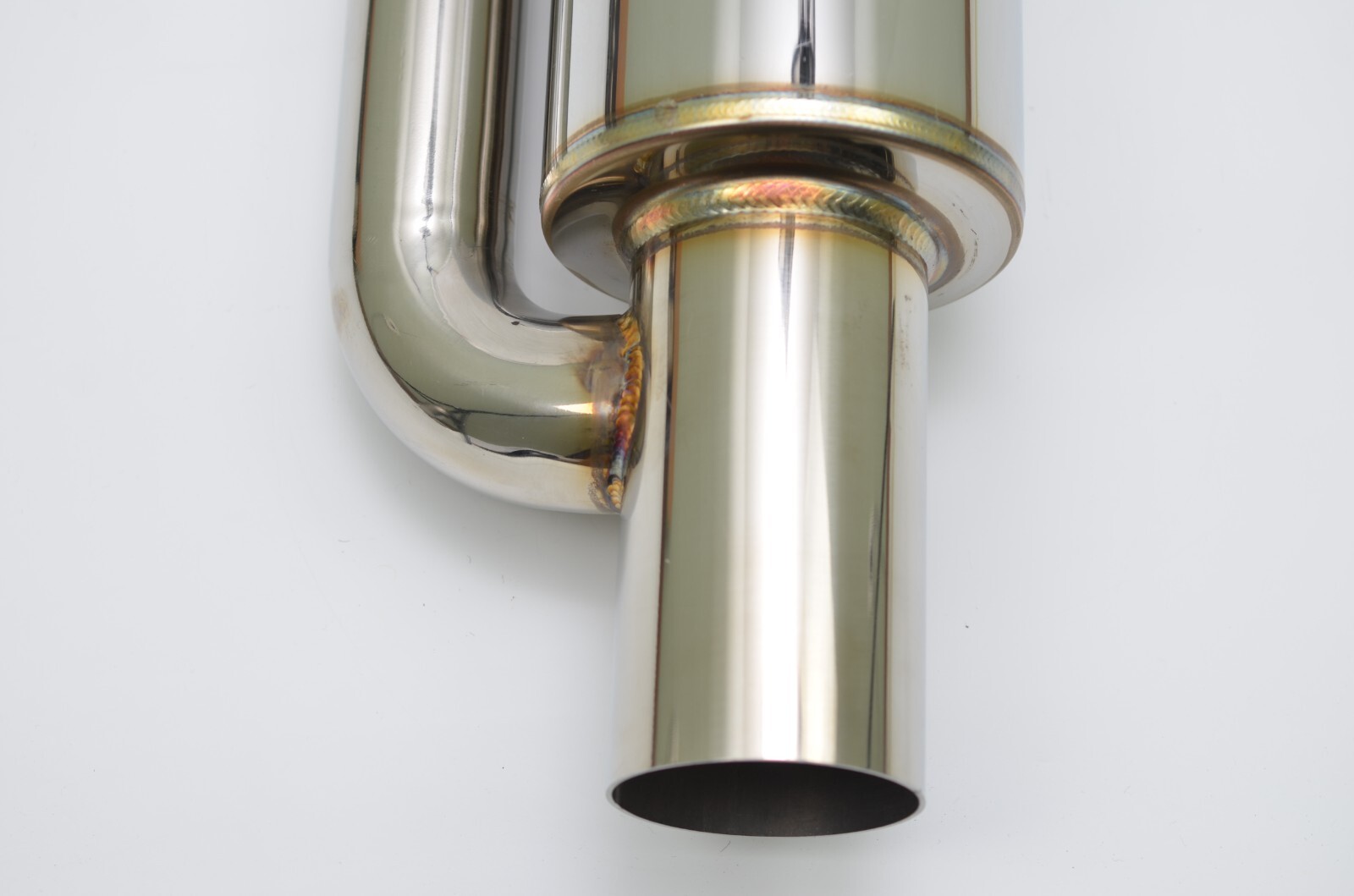 1320 ultra quiet QW resonator muffler stainless steel universal 3" inlet & out