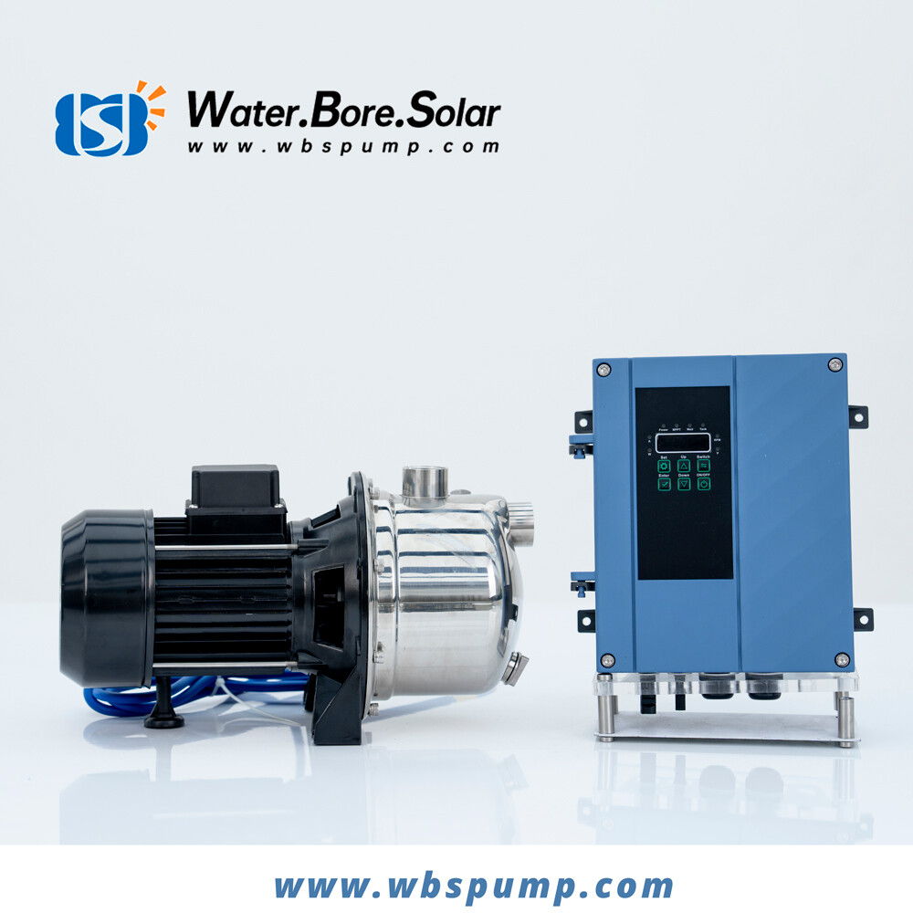 [US Stock] DC/AC Solar Water Pressure Jet Pump 750W BLDC Motor with Controller