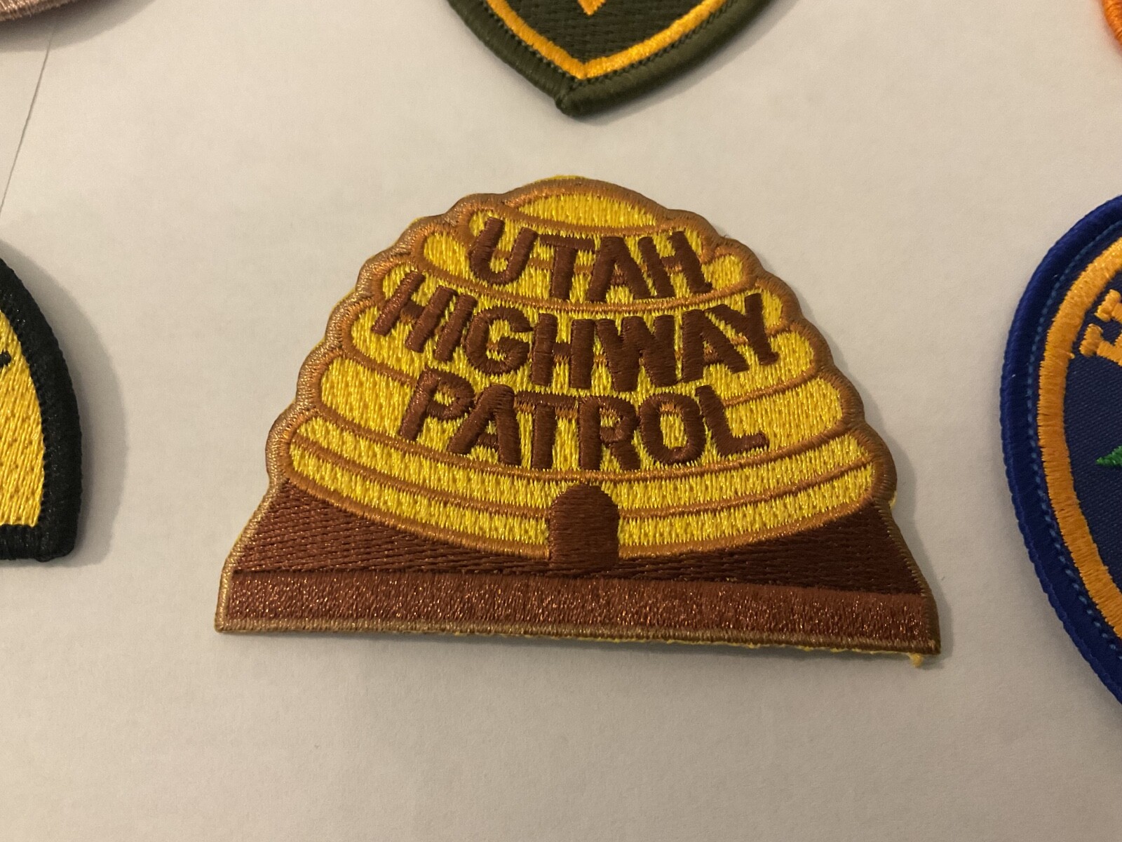 State Law Enforcement patches All different 10 piece set. All new.Hat Size Patch